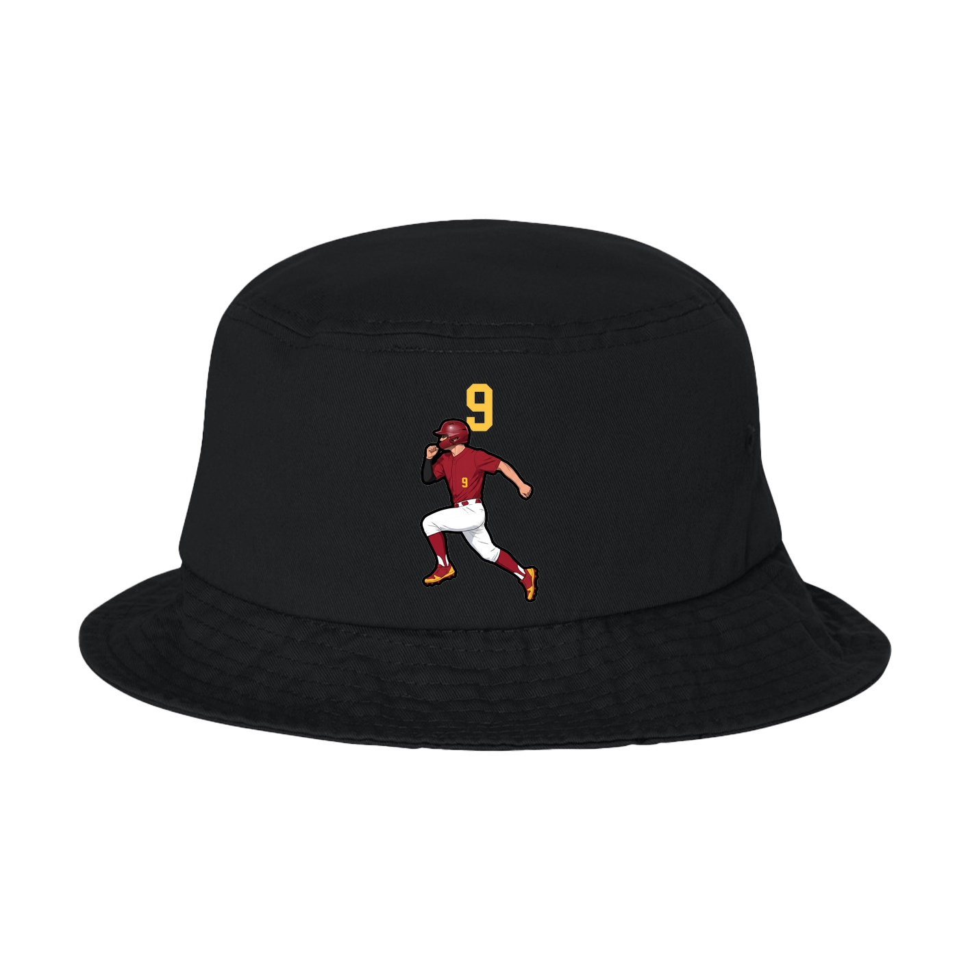 Bucket Cap — Number Top in Black