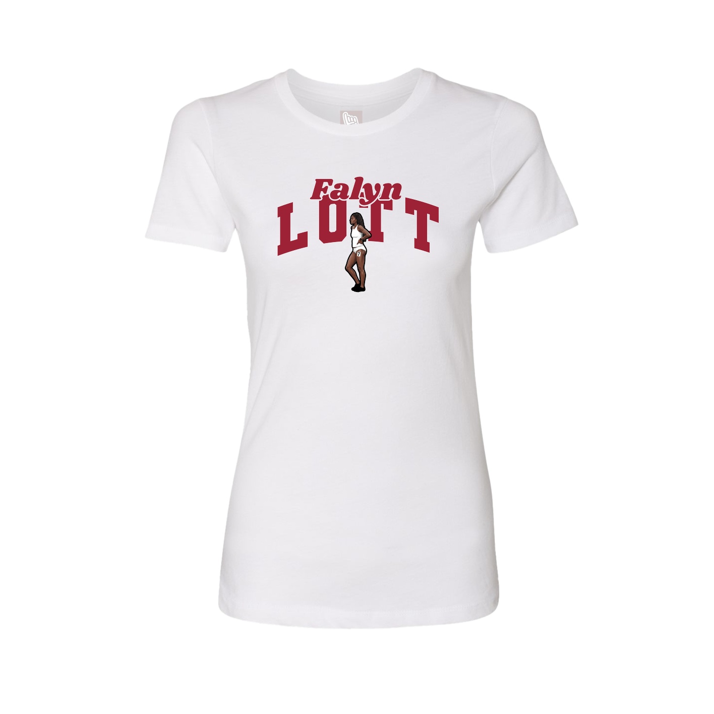 Womens Tee — Signature Arch in White