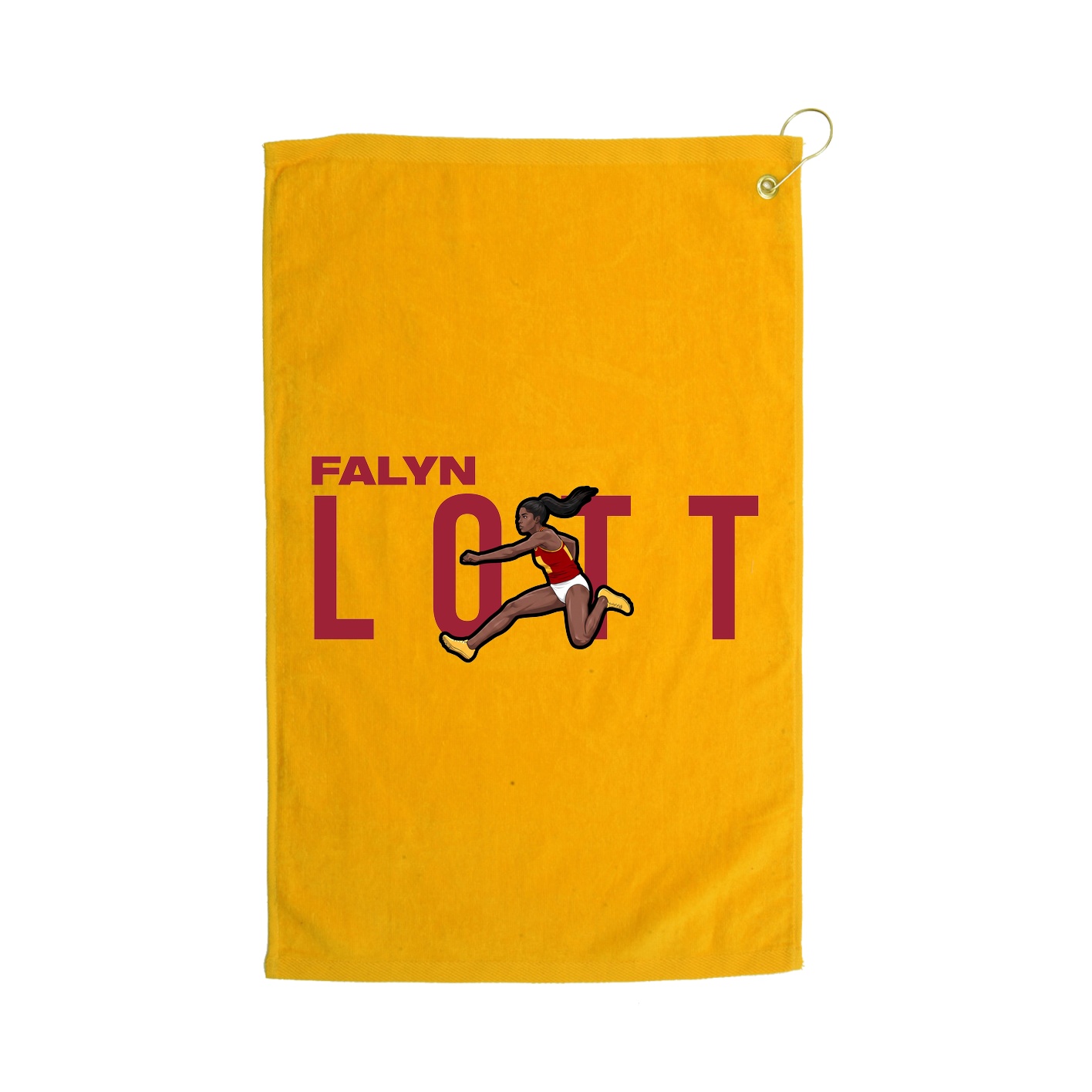 Golf Towel — Player Name in Gold