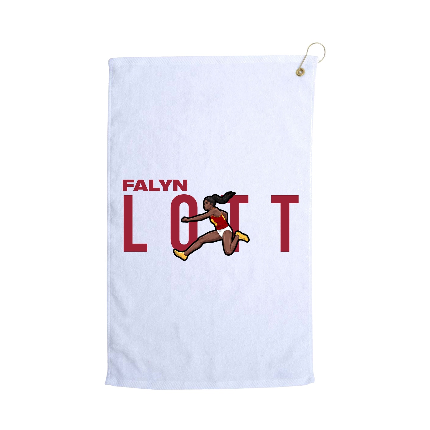 Golf Towel — Player Name in White