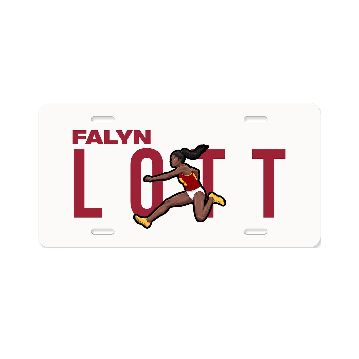 License Plate — Player Name in Classic