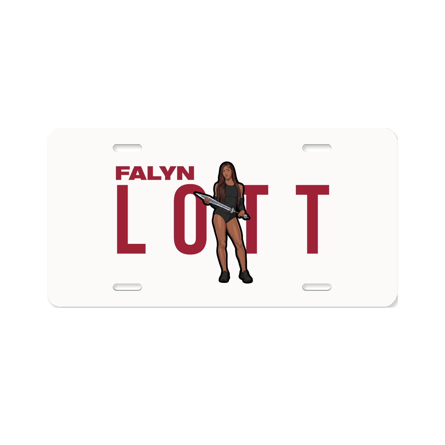 License Plate — Player Name in Classic