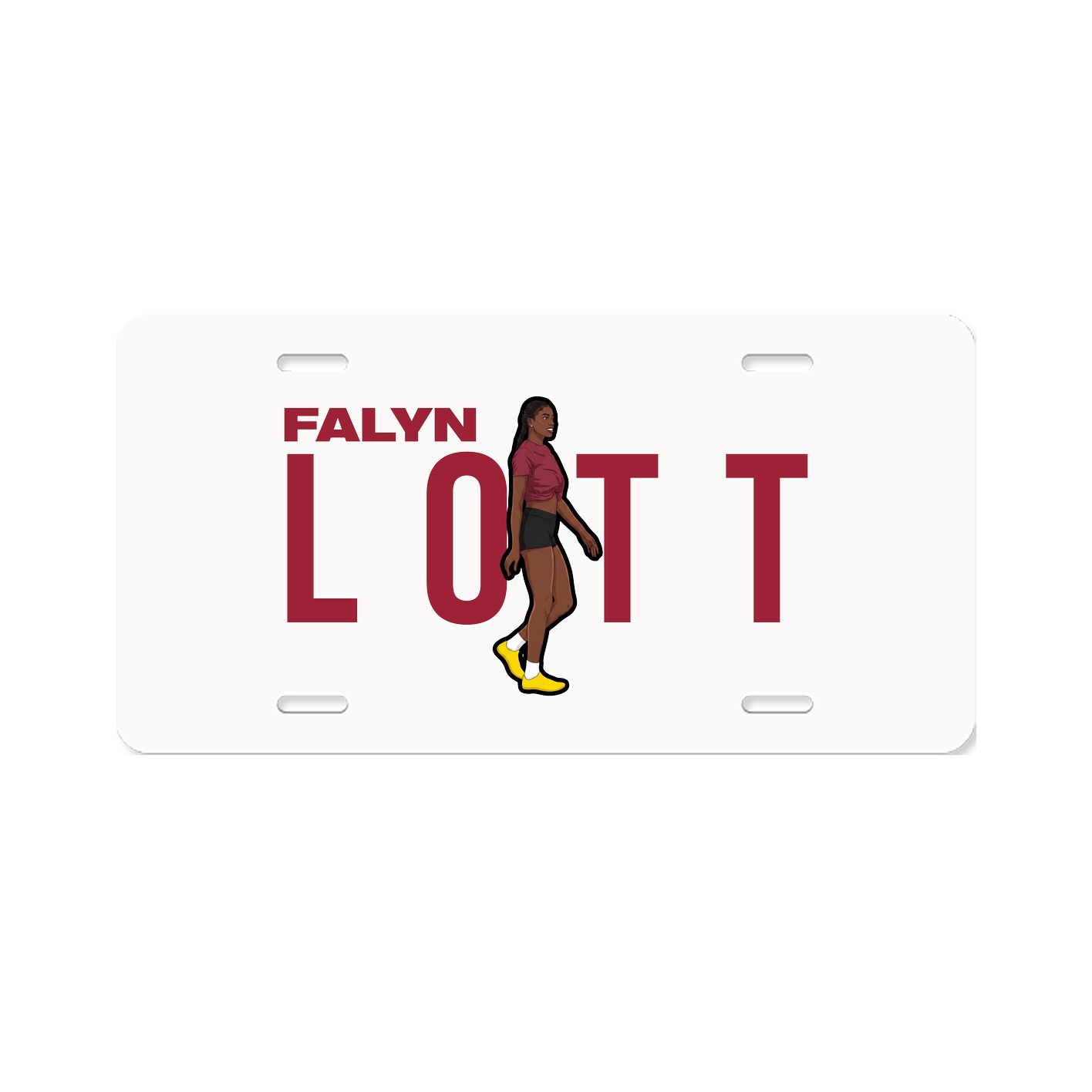 License Plate — Player Name in Classic