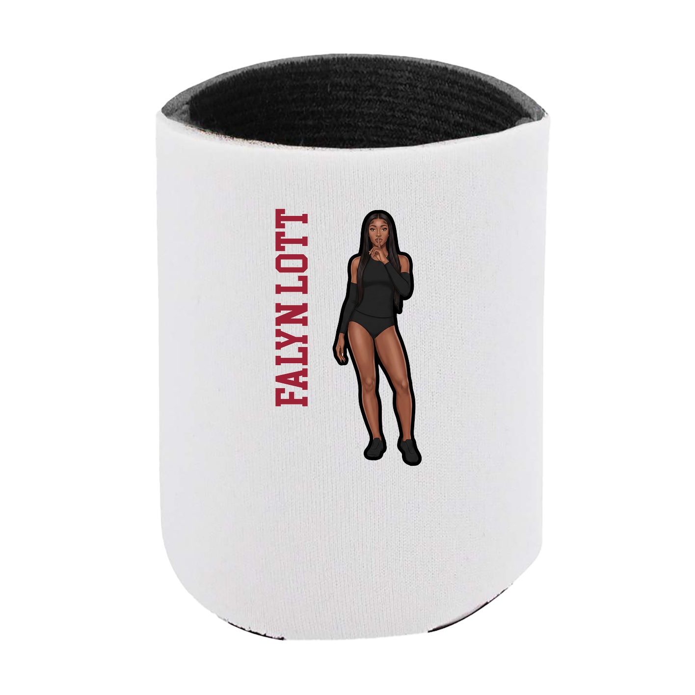 Can Holder — Name Vertical in White