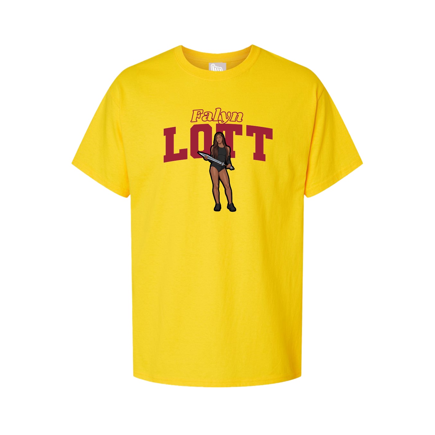 Youth Tee — Name Arch in Gold