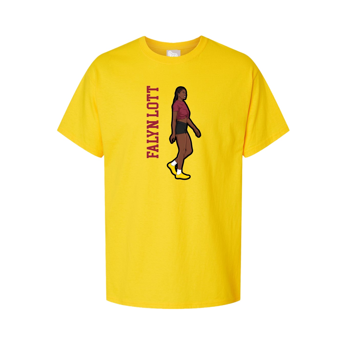 Tee — Name Vertical in Gold