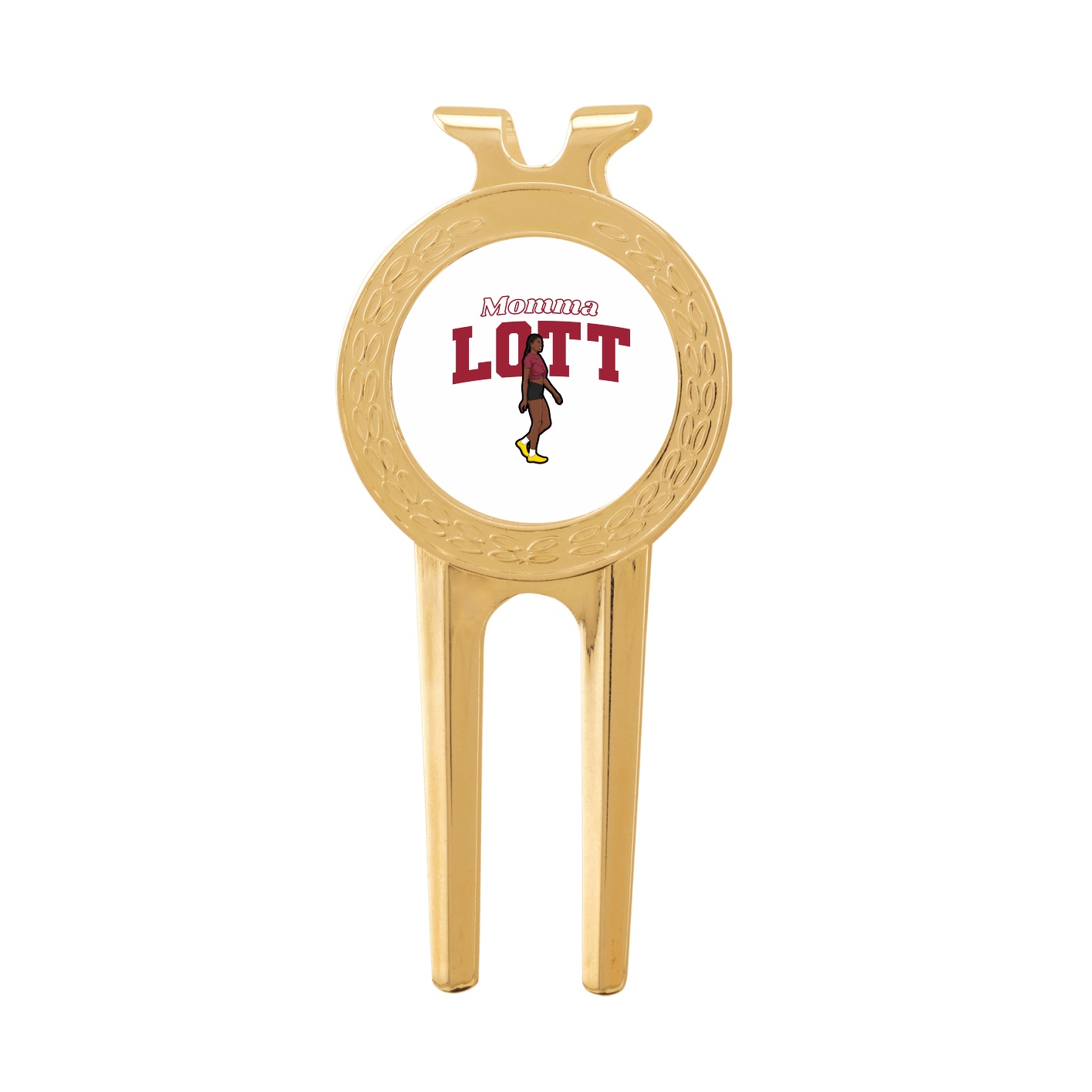 Divot Tool with Ball Marker — Mothers Day Block in Classic