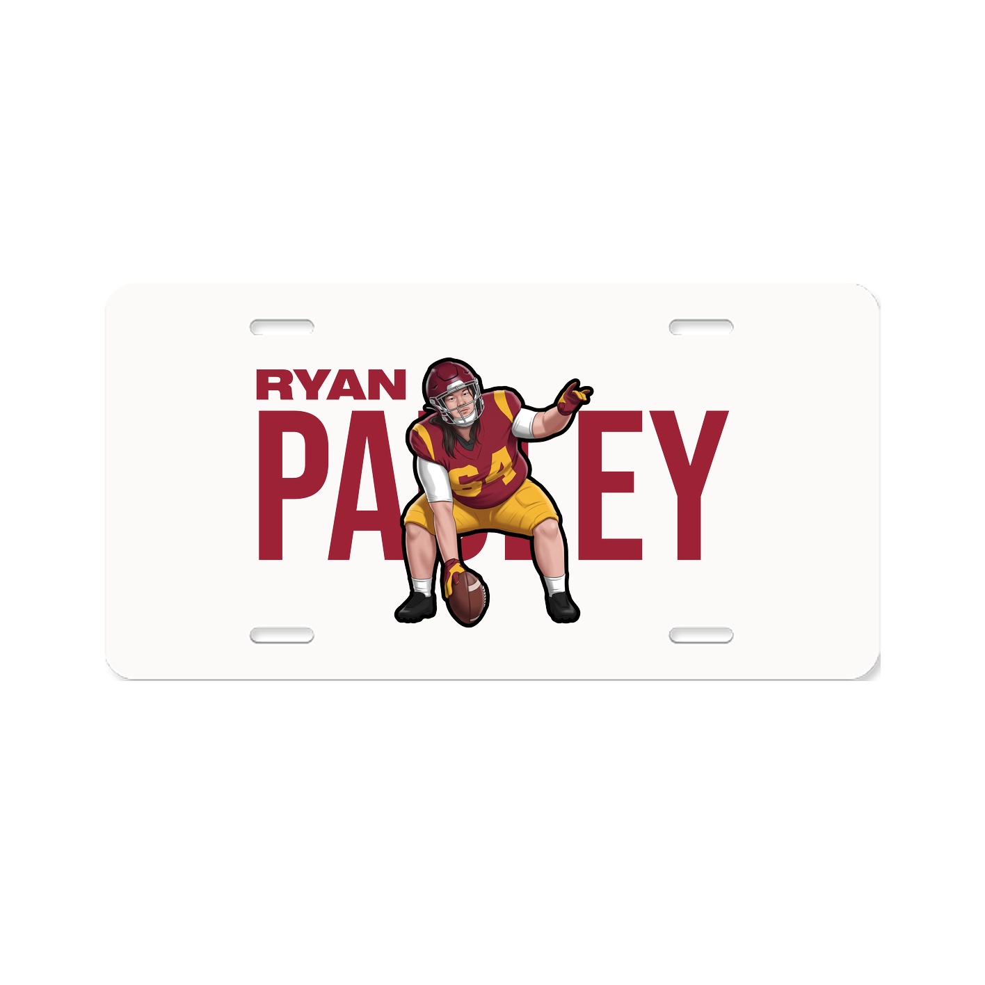 License Plate — Player Name in Classic