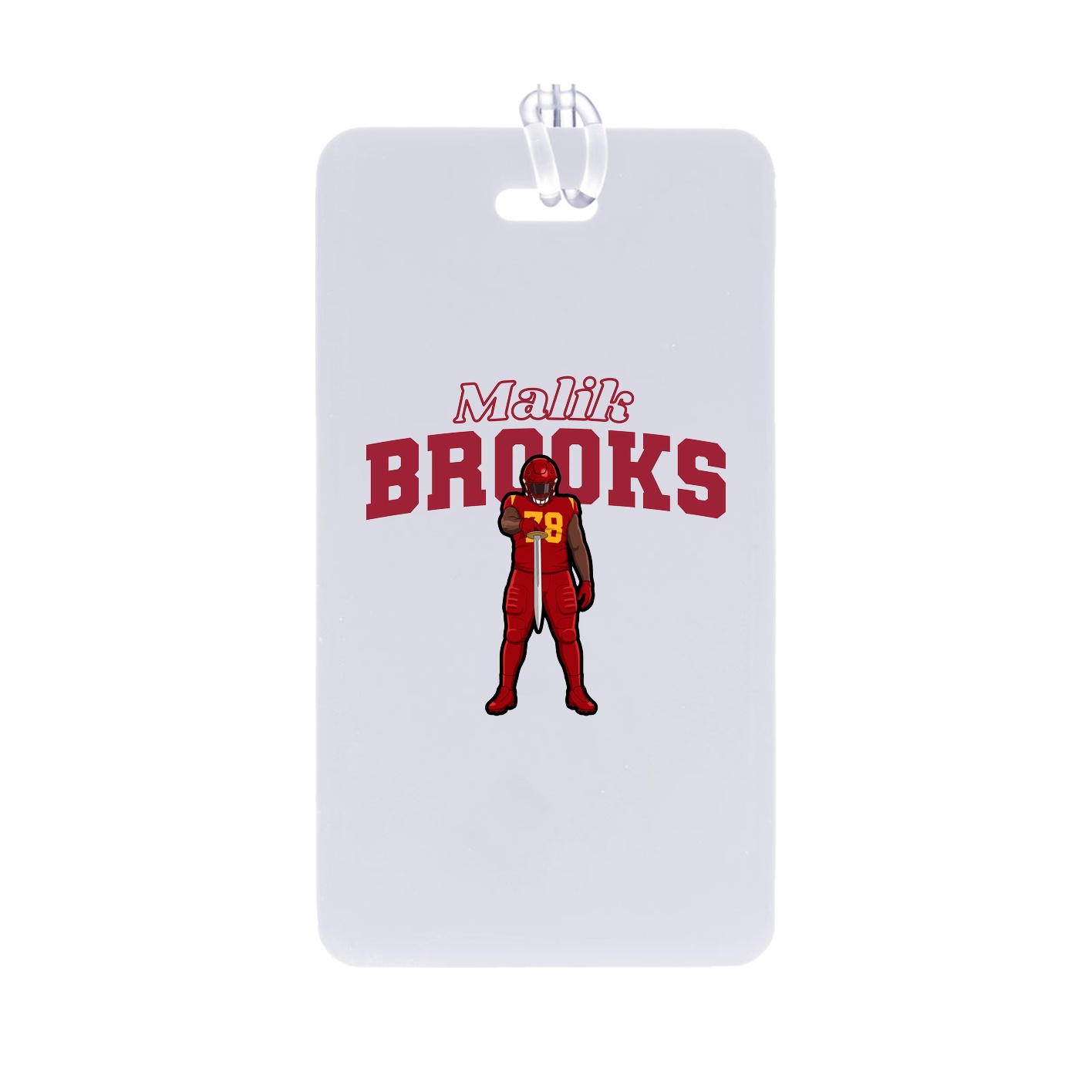 Bag Tag — Name Arch in Classic