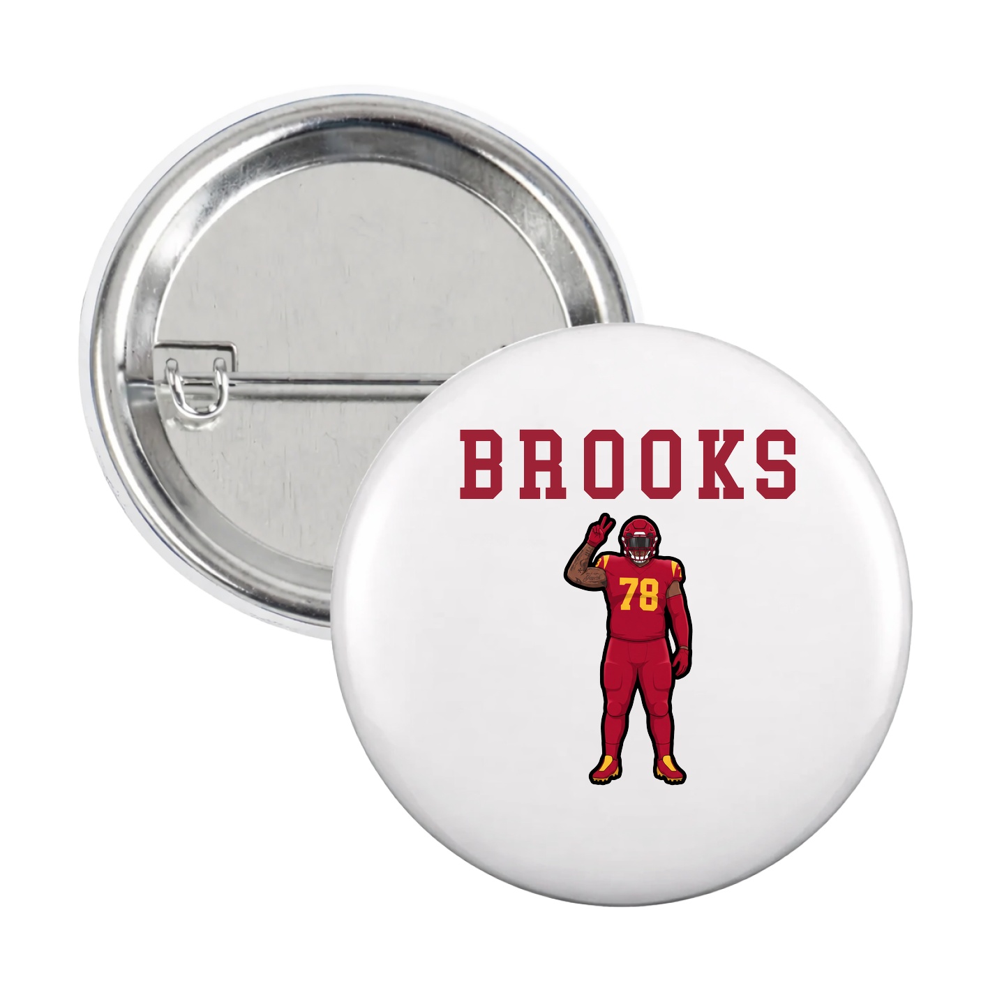 Game Day Button — Shirsey in White