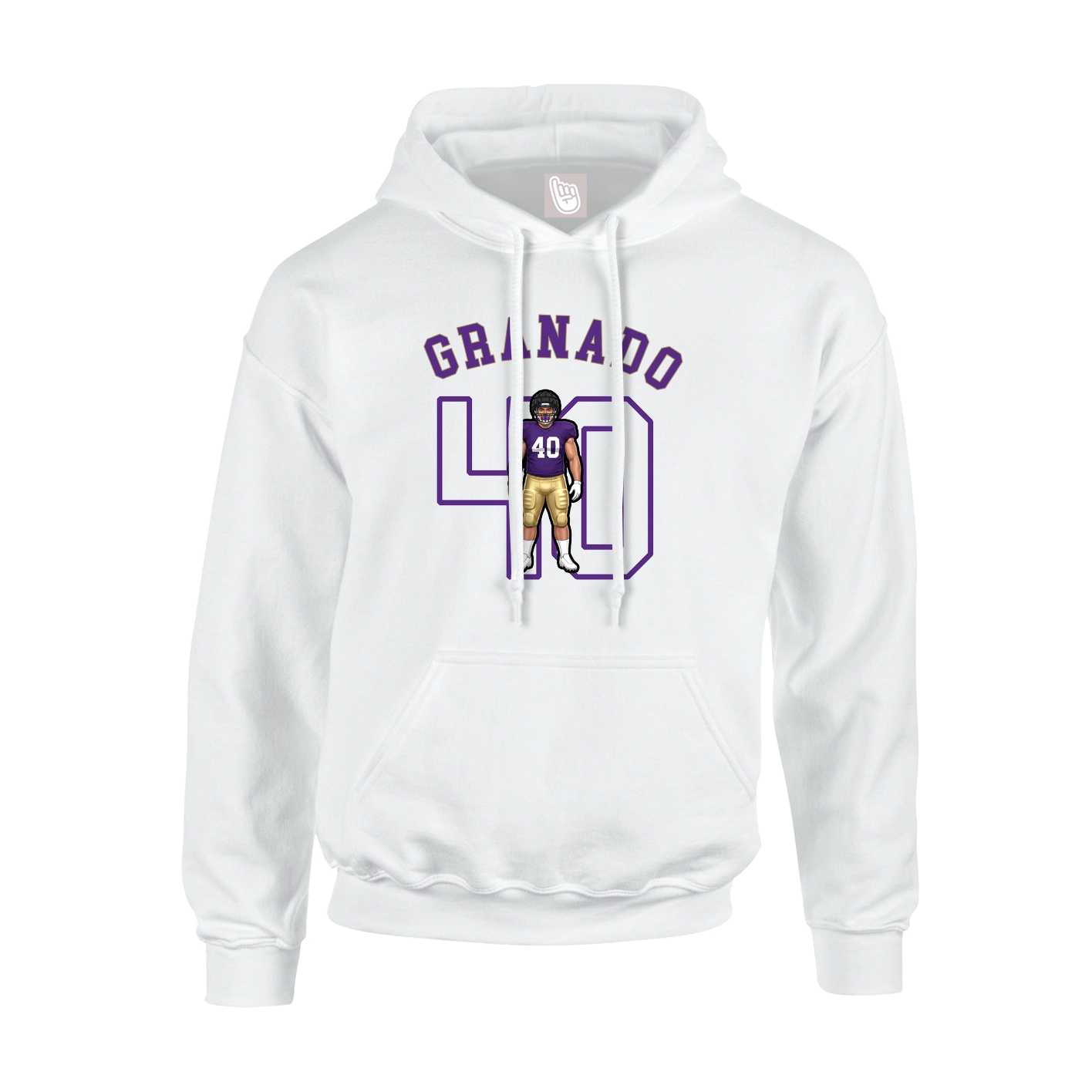 Hoodie — Shirsey Arch in White