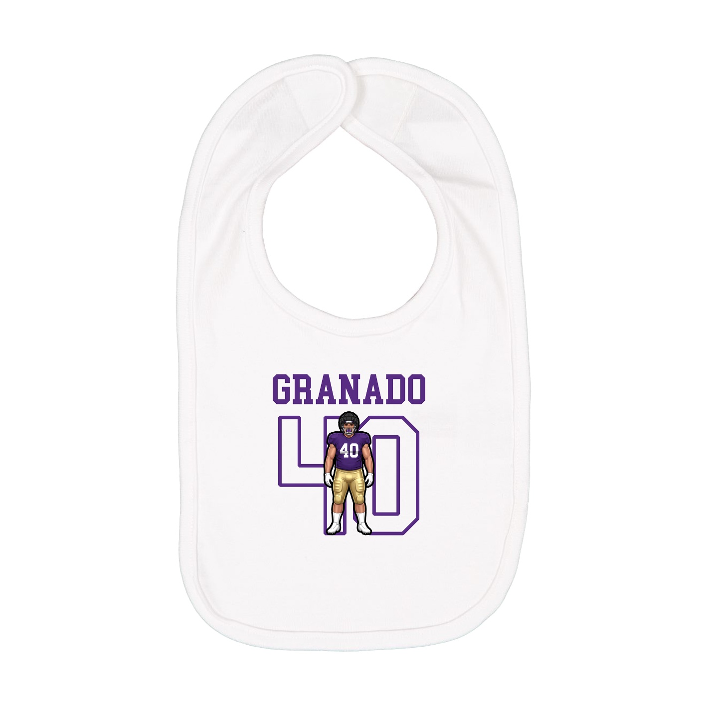 Infant Bib — Shirsey in White