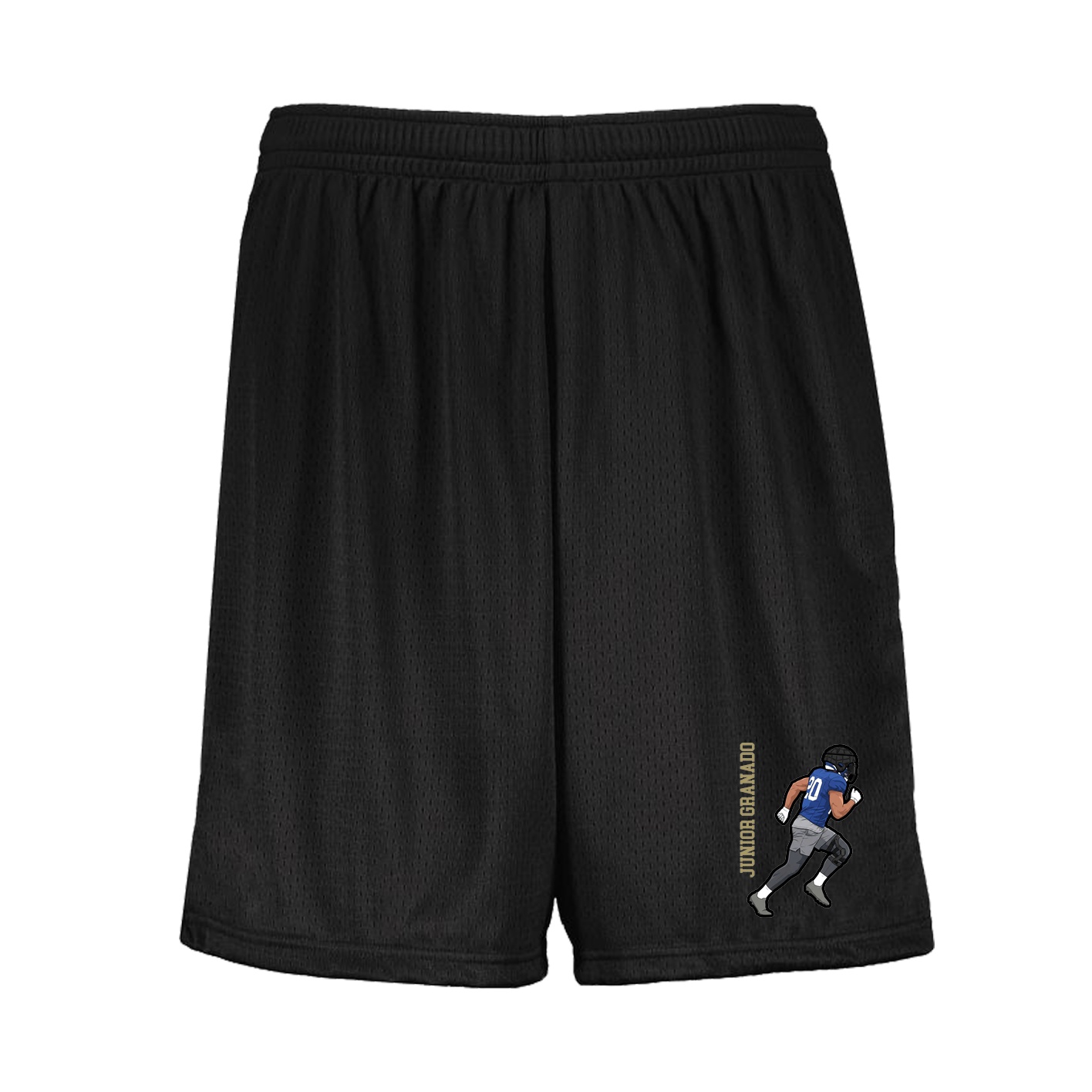 Shorts — Name Vertical in Black