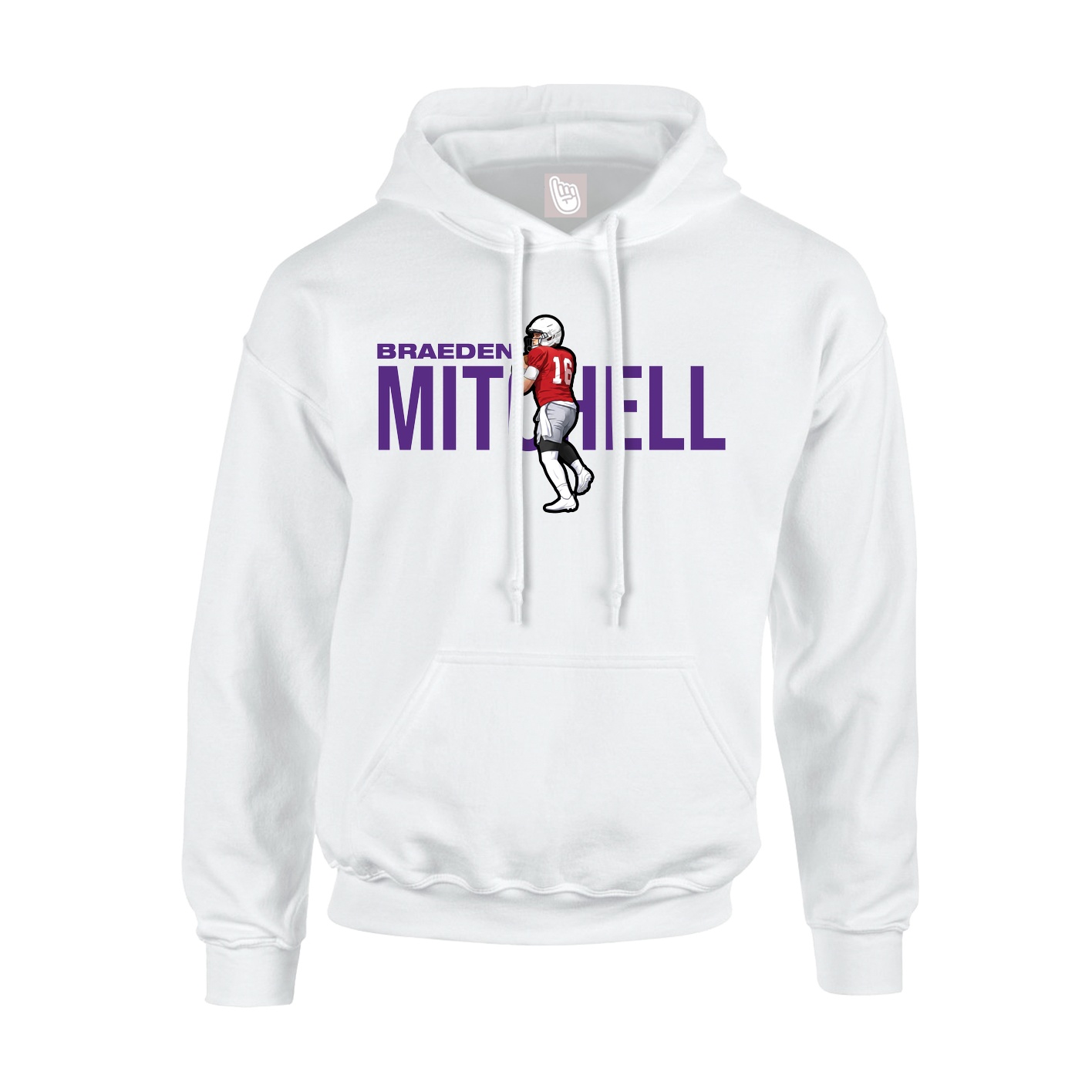Hoodie — Player Name in White