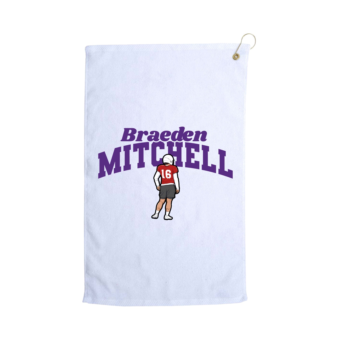 Golf Towel — Signature Arch in White