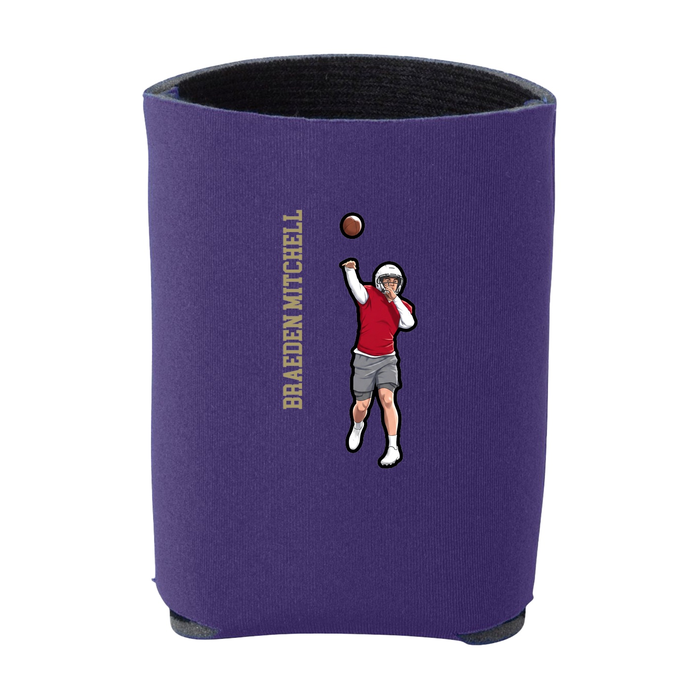 Can Holder — Name Vertical in Purple