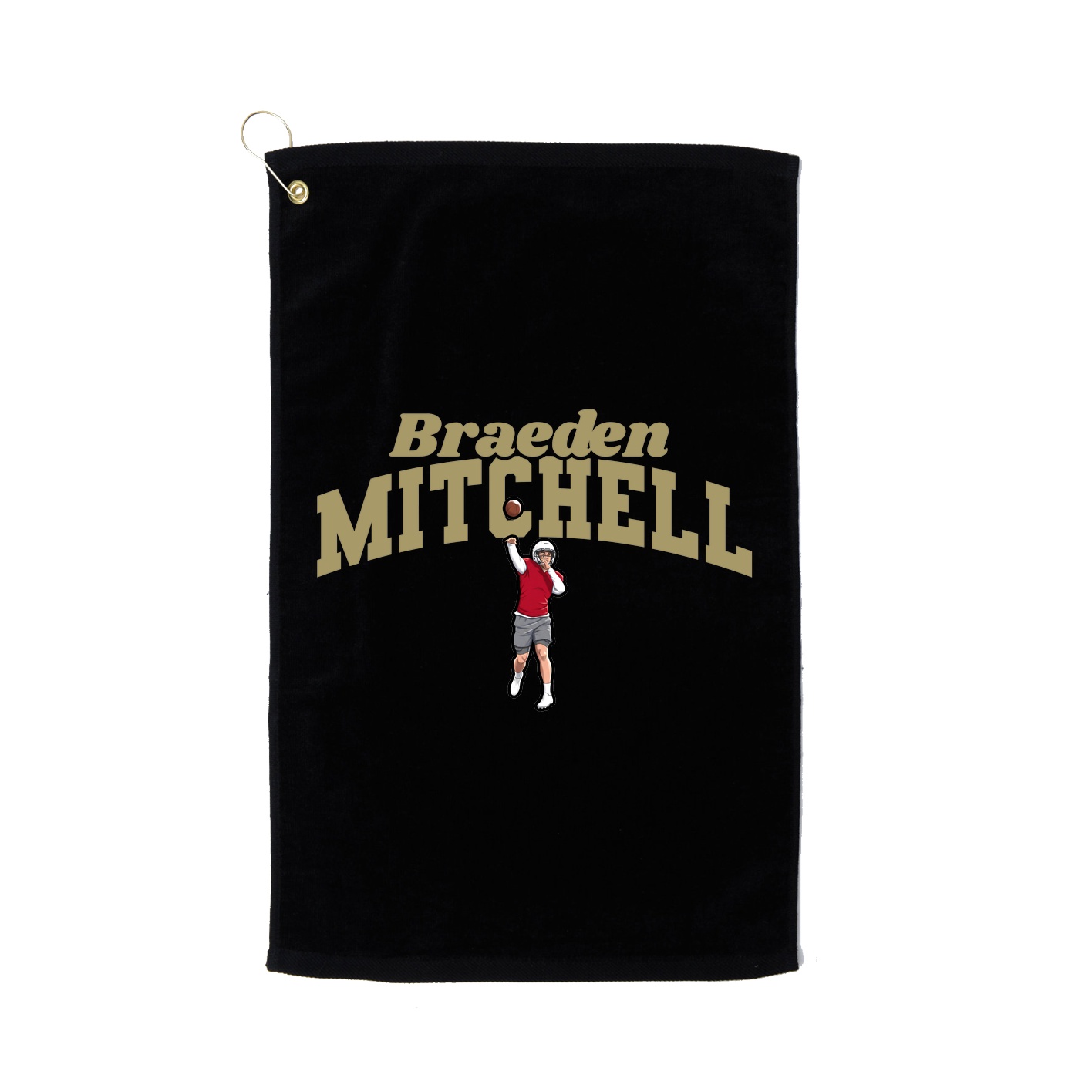 Golf Towel — Signature Arch in Black