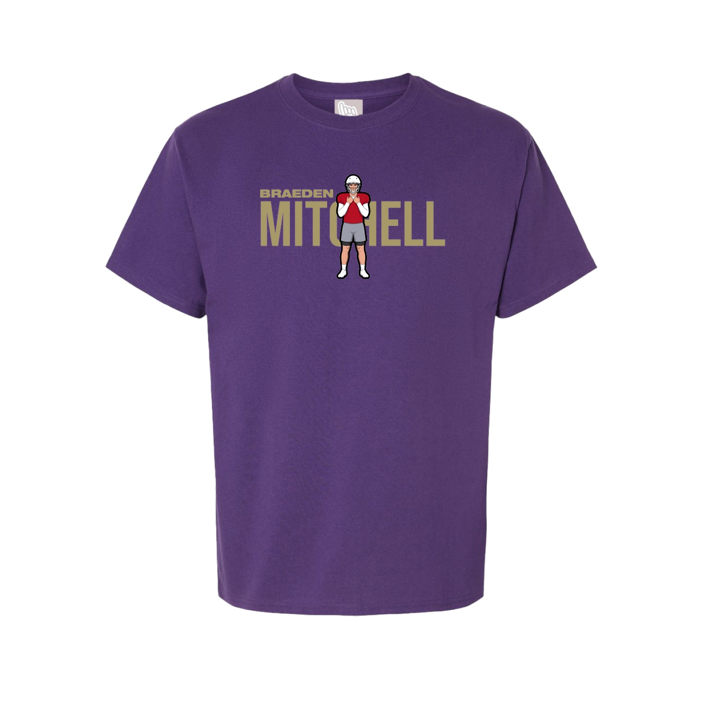 Youth Tee — Player Name in Purple