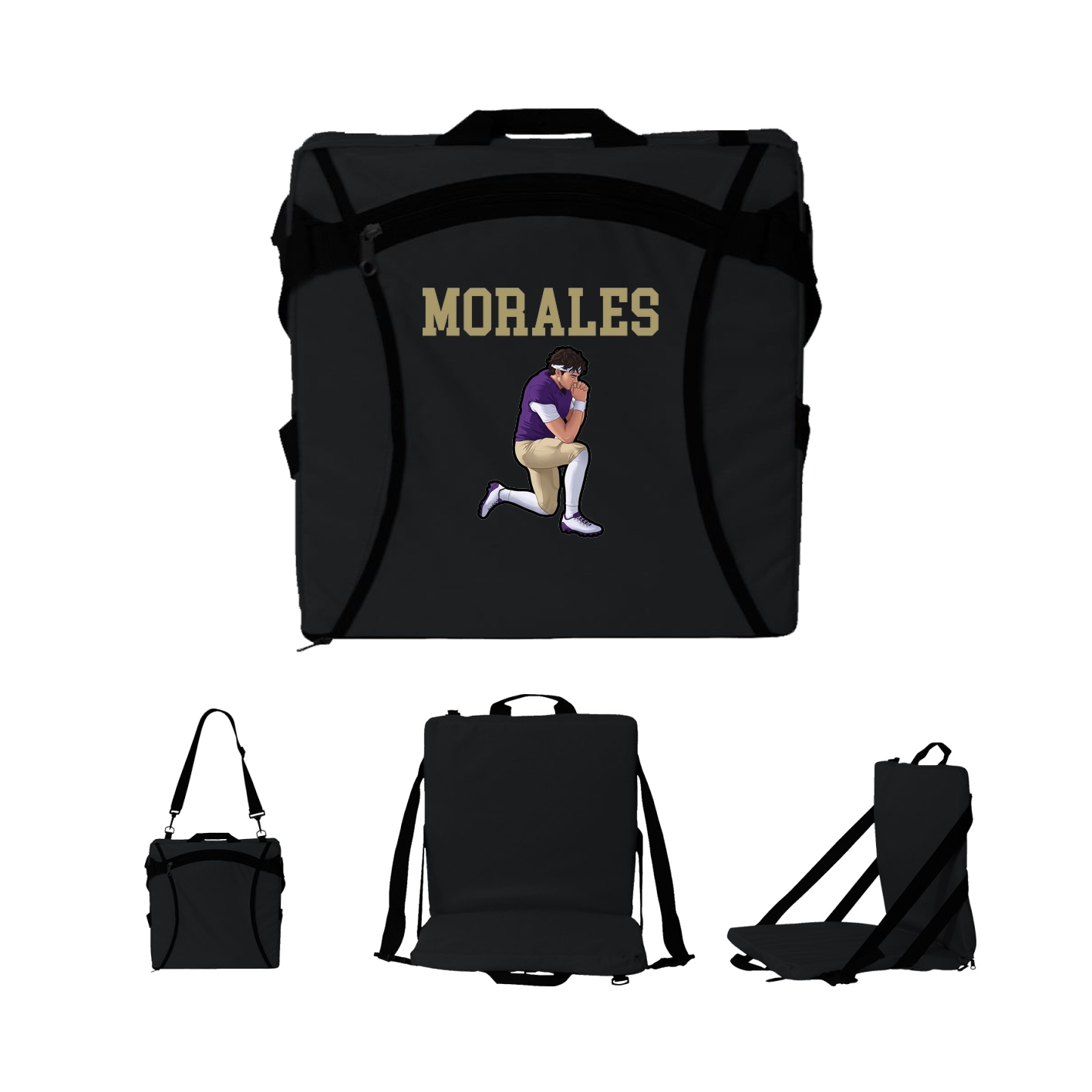 Folding Stadium Seat — Shirsey in Black
