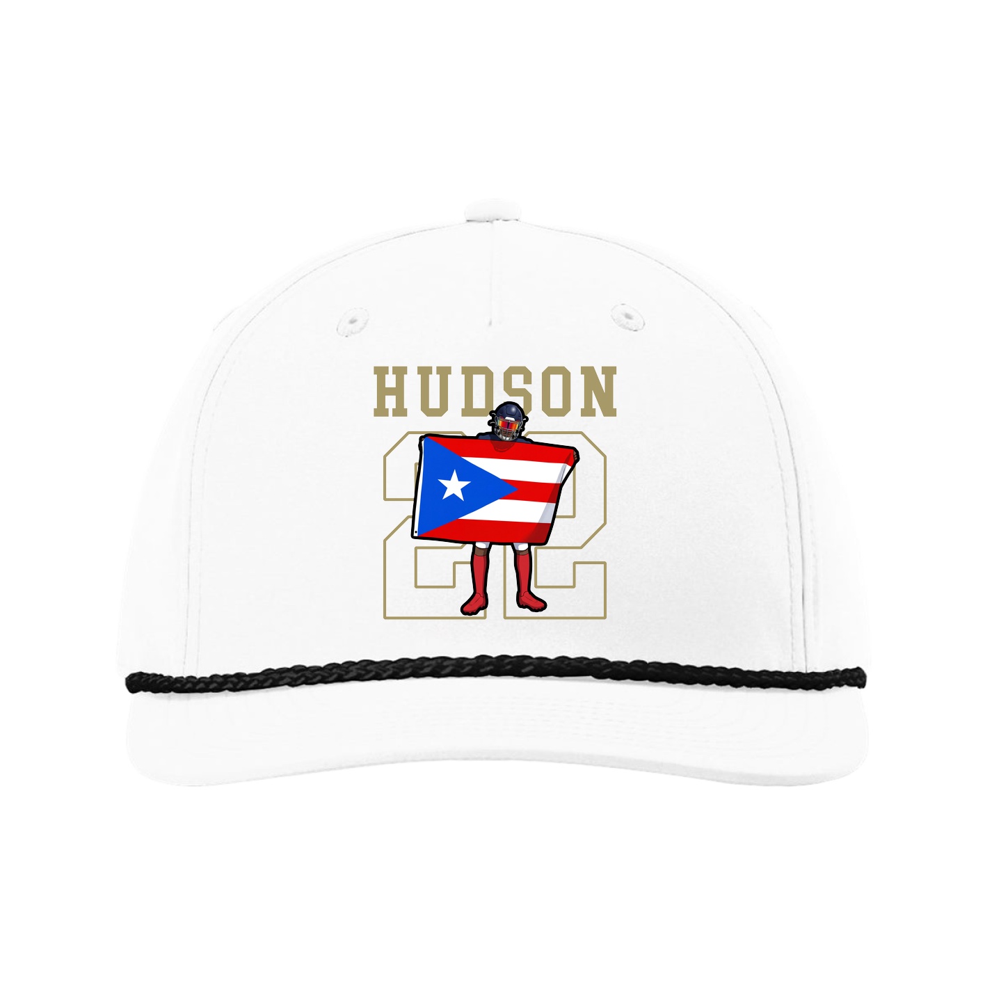 Five-Panel Classic Rope Cap — Shirsey in White