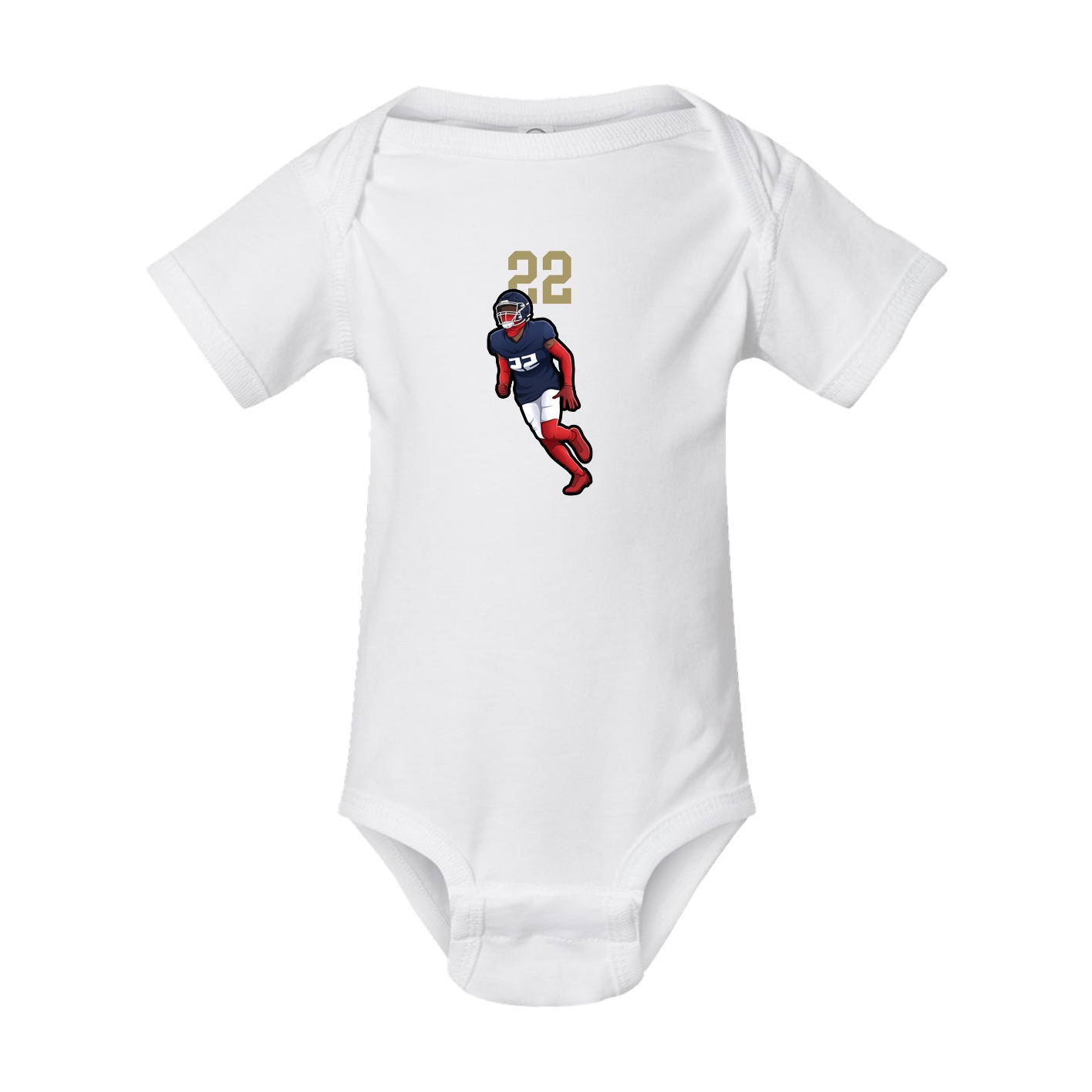 Baby Onesie — Number Top in White