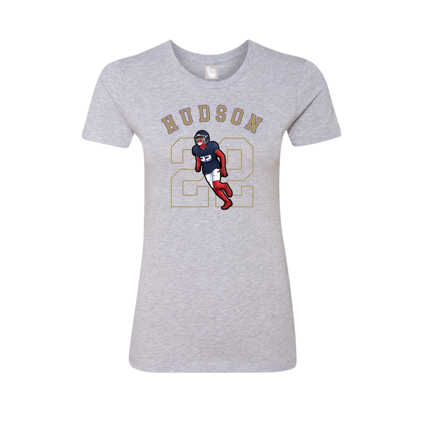 Fitted Women's Tee — Shirsey Arch in Grey