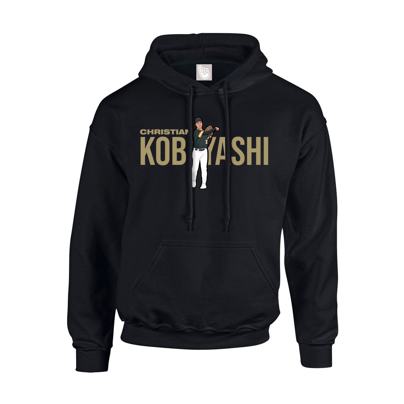Youth Hoodie — Player Name in Black