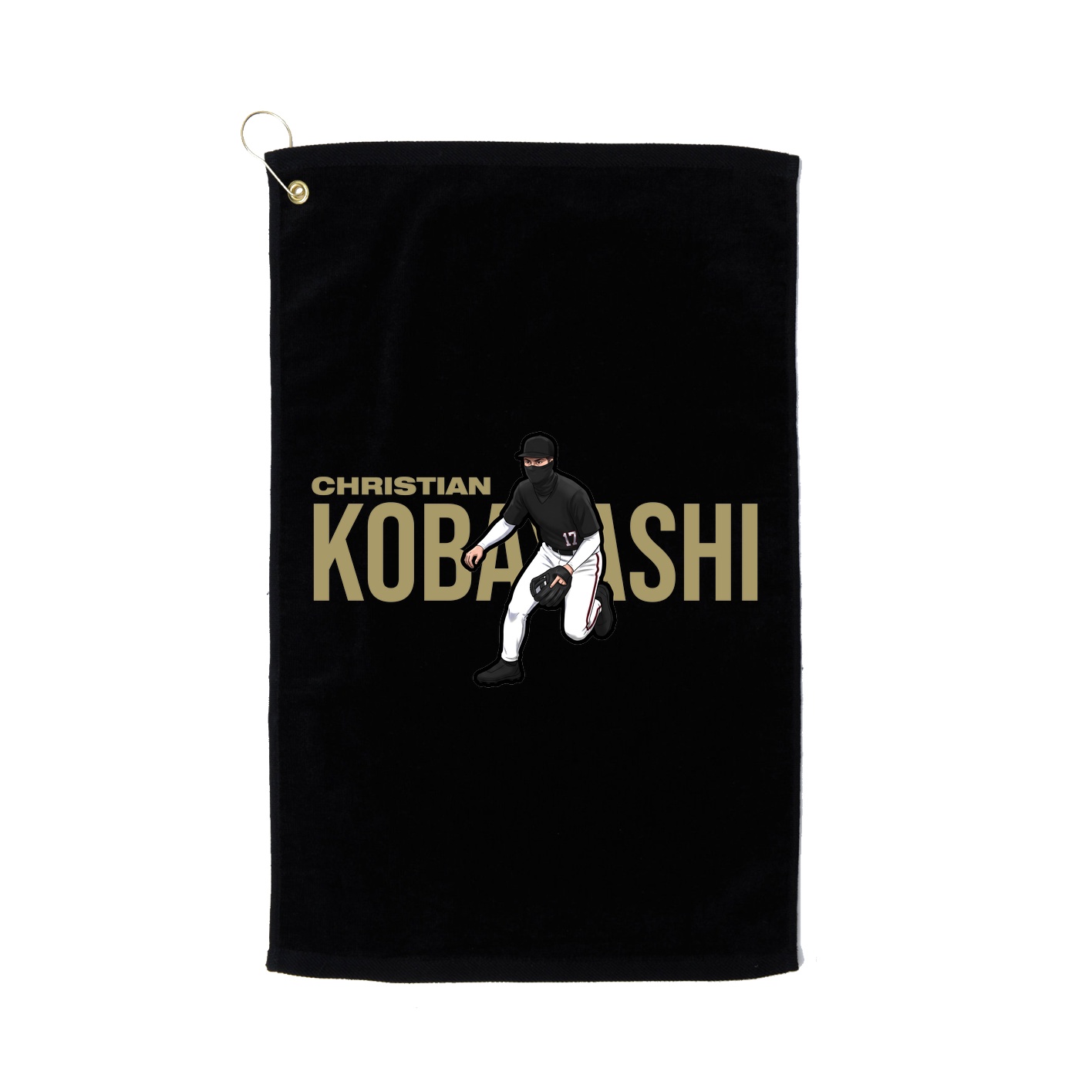 Golf Towel — Player Name in Black