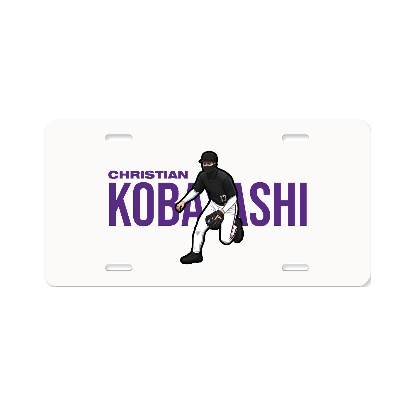 License Plate — Player Name in Classic