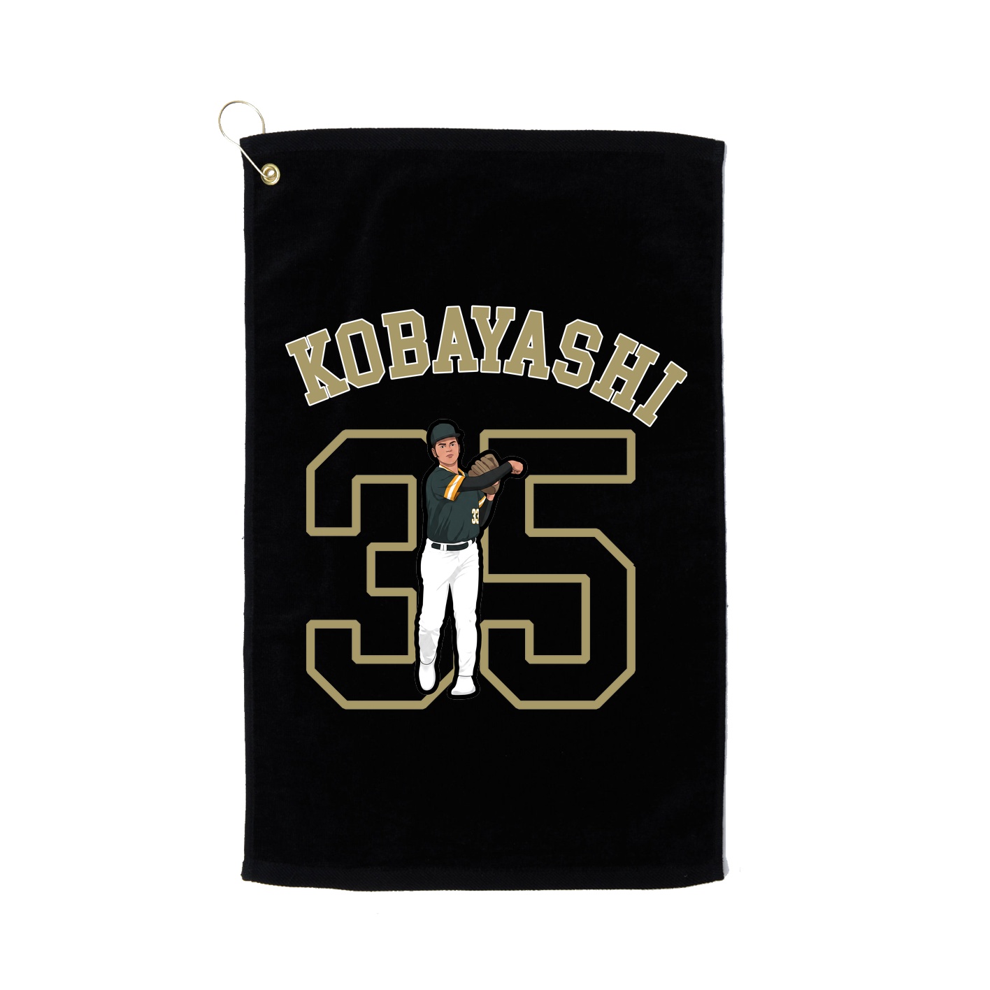 Golf Towel — Shirsey Arch in Black