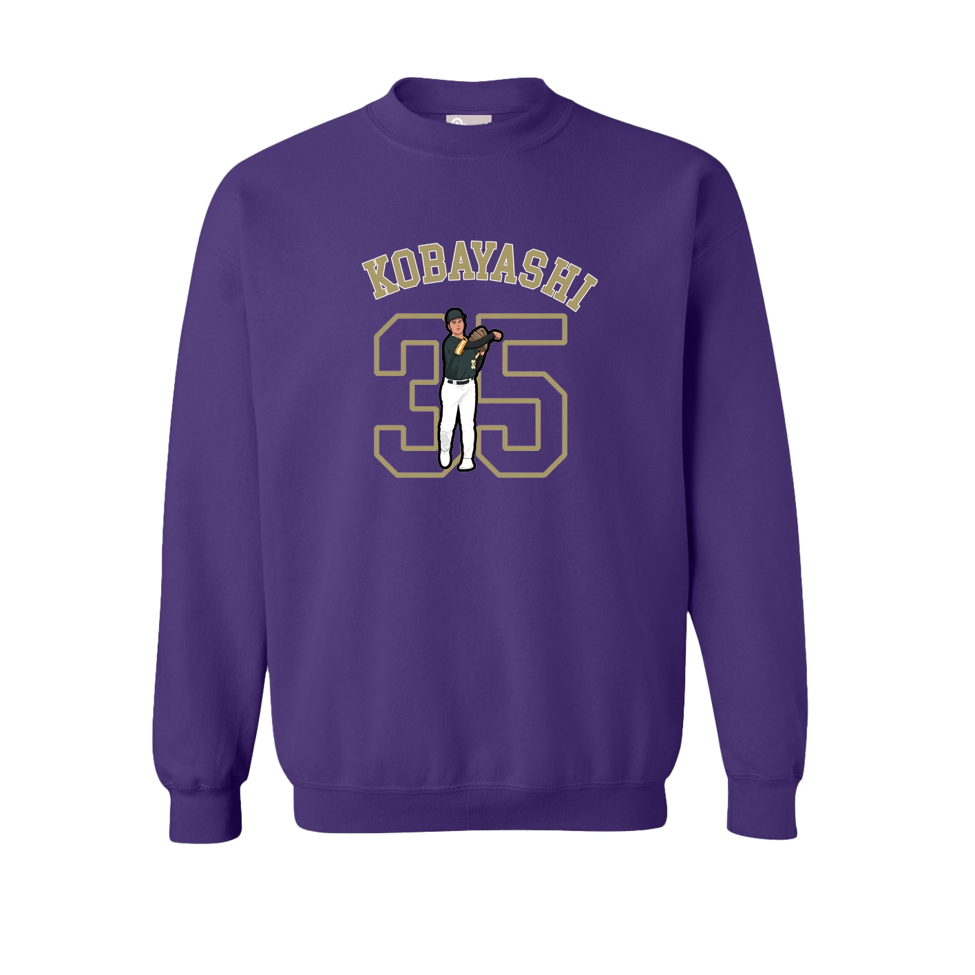 Fleece Crew — Shirsey Arch in Purple
