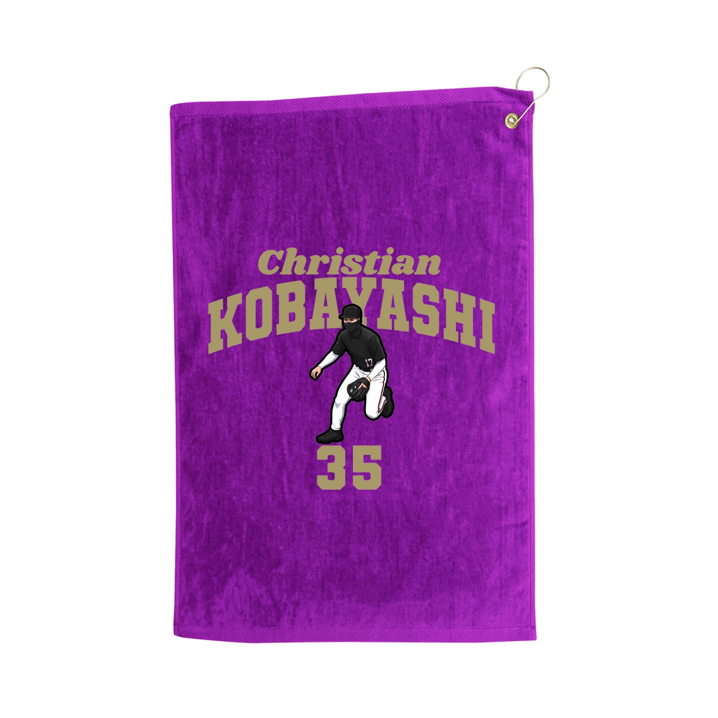 Golf Towel — Signature Arch in Purple