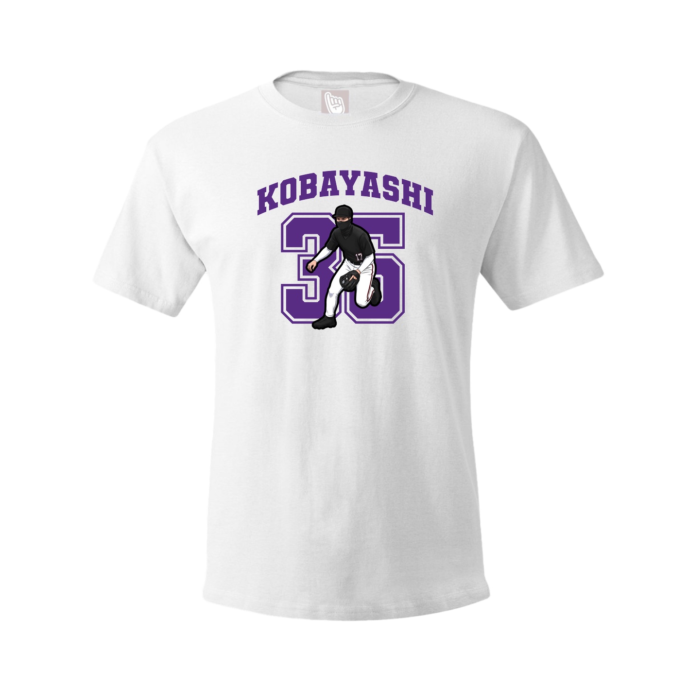 Youth Tee — Number in White