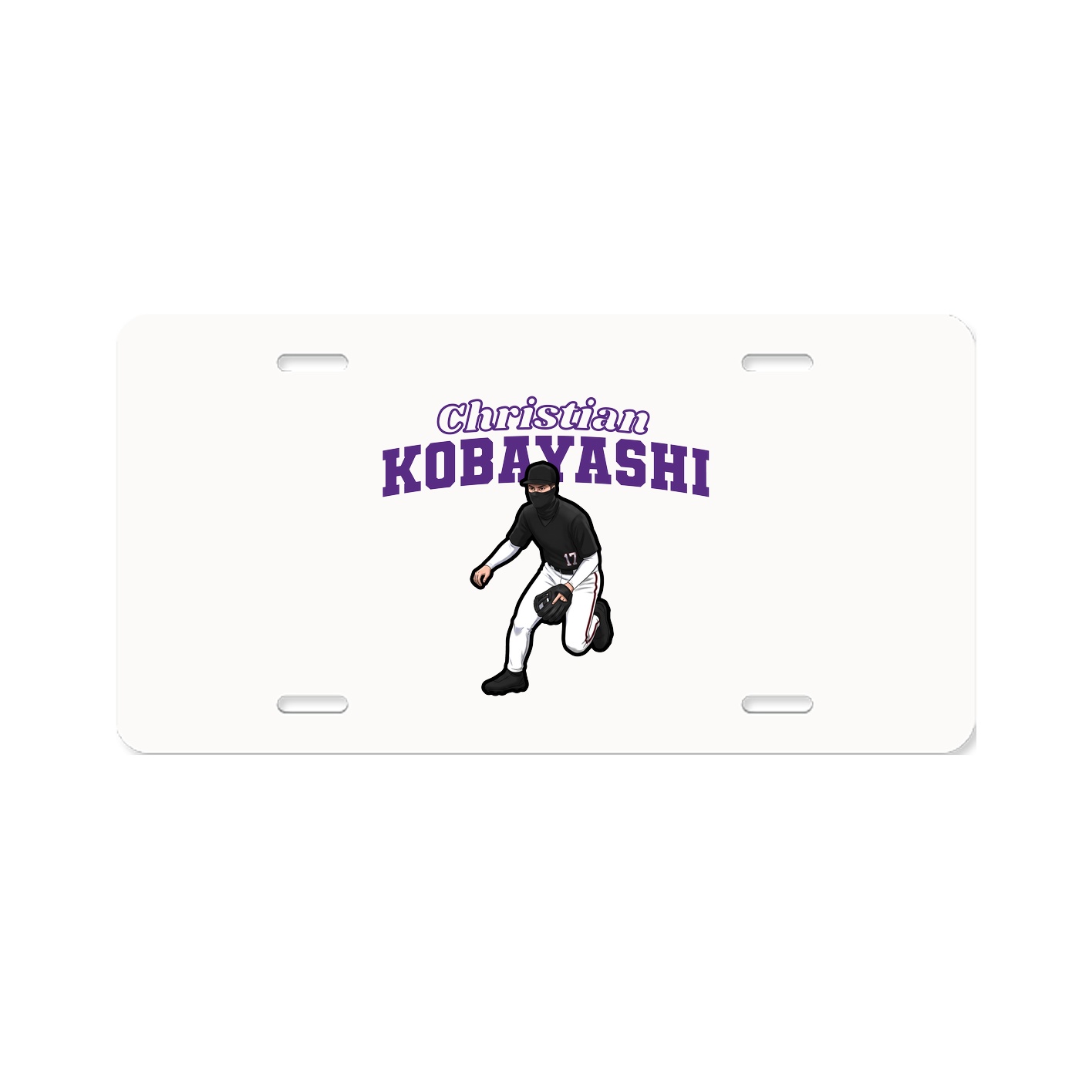 License Plate — Name Arch in Classic