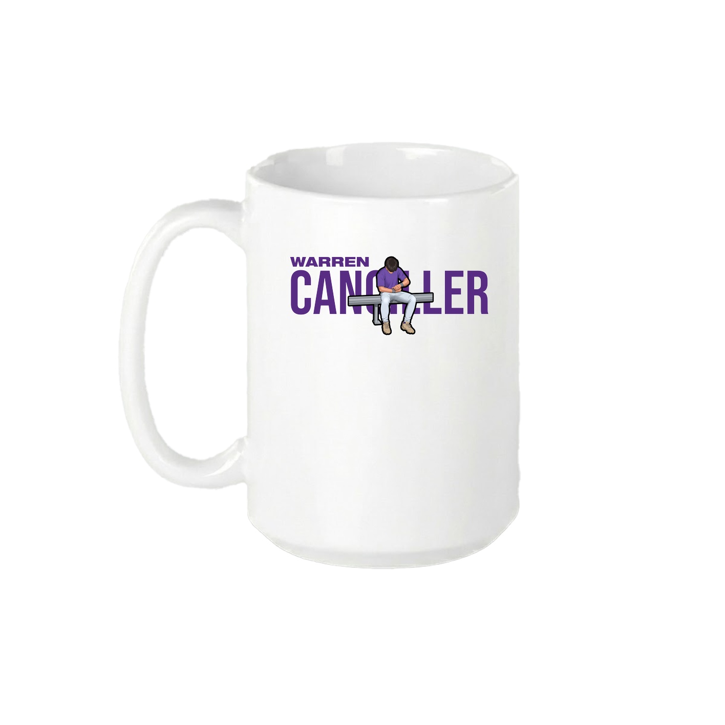 15oz Coffee Mug — Player Name in White