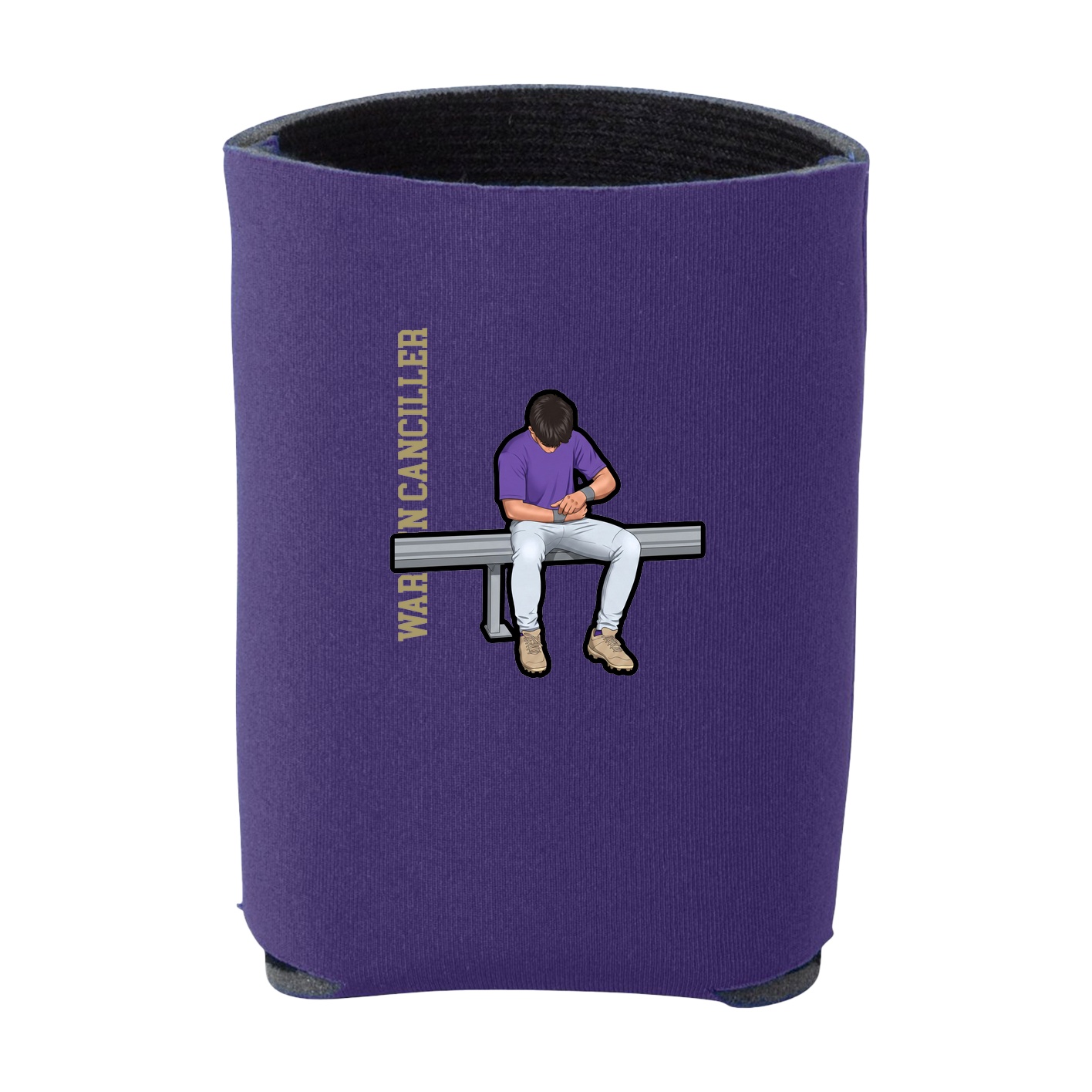 Can Holder — Name Vertical in Purple