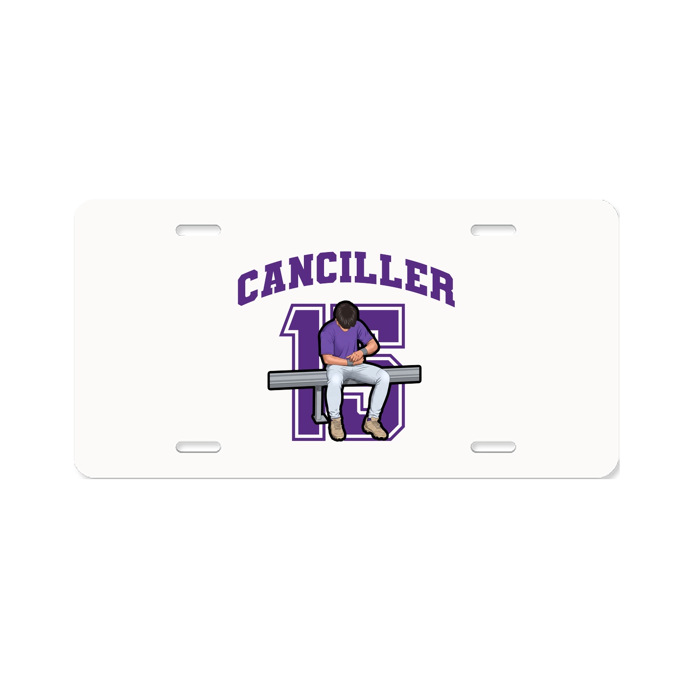 License Plate — Number in Classic