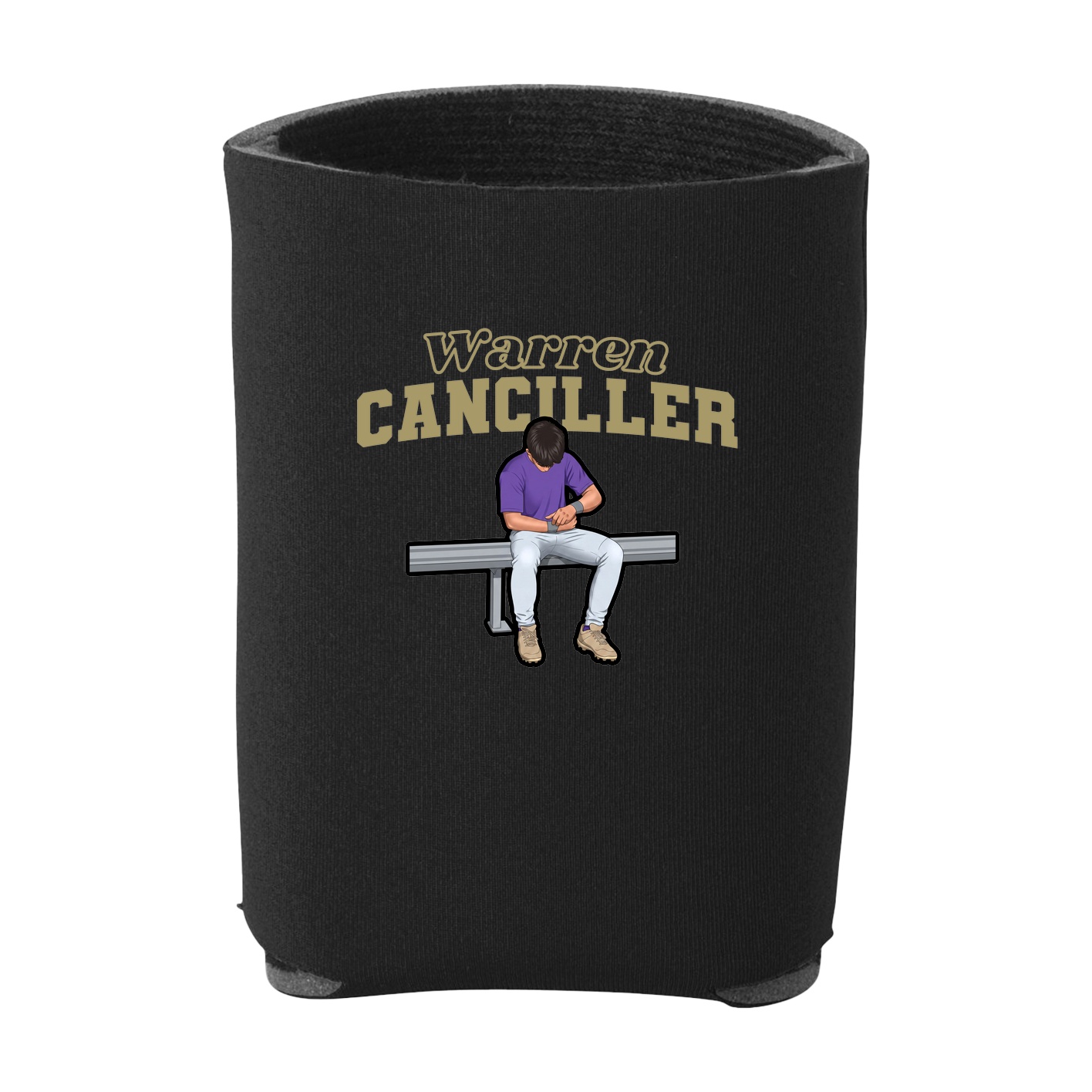 Can Holder — Name Arch in Black