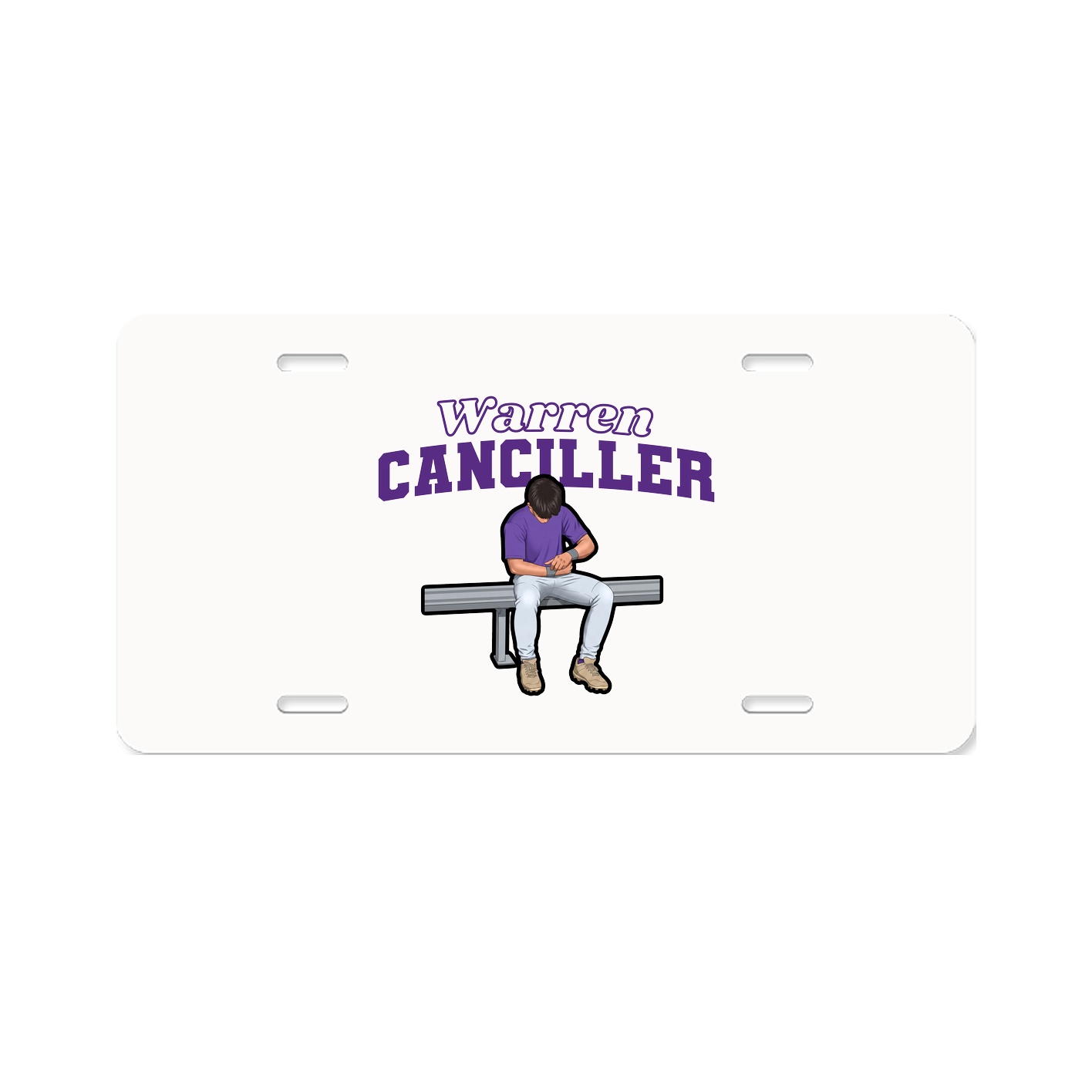 License Plate — Name Arch in Classic