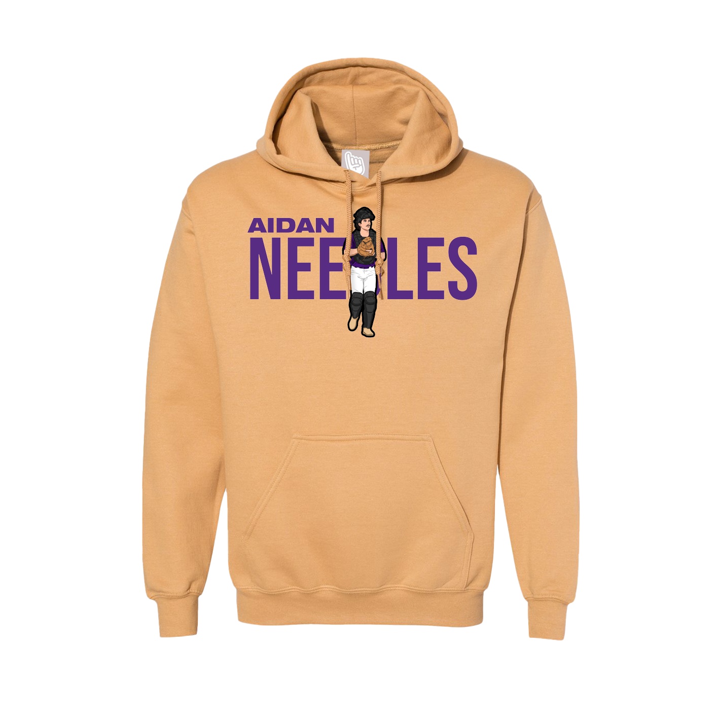 Hoodie — Player Name in Vegas Gold
