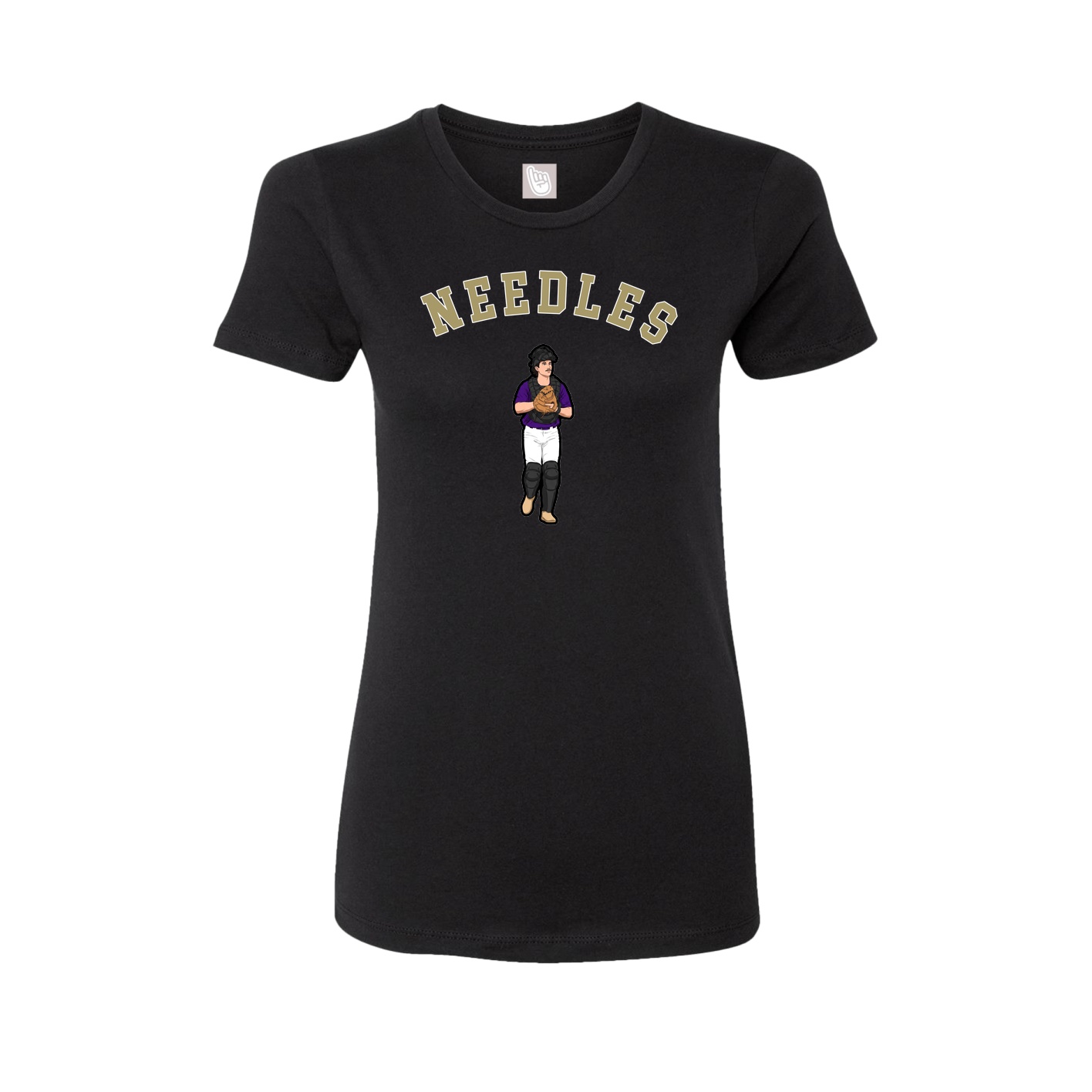 Fitted Women's Tee — Shirsey Arch in Black