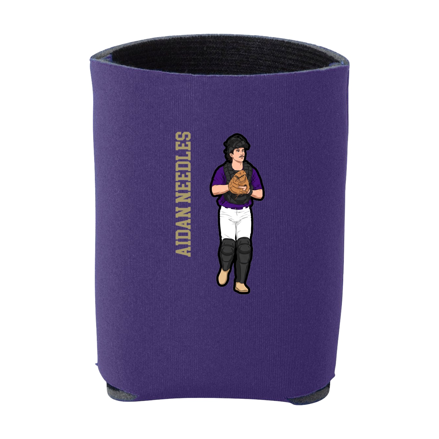 Can Holder — Name Vertical in Purple