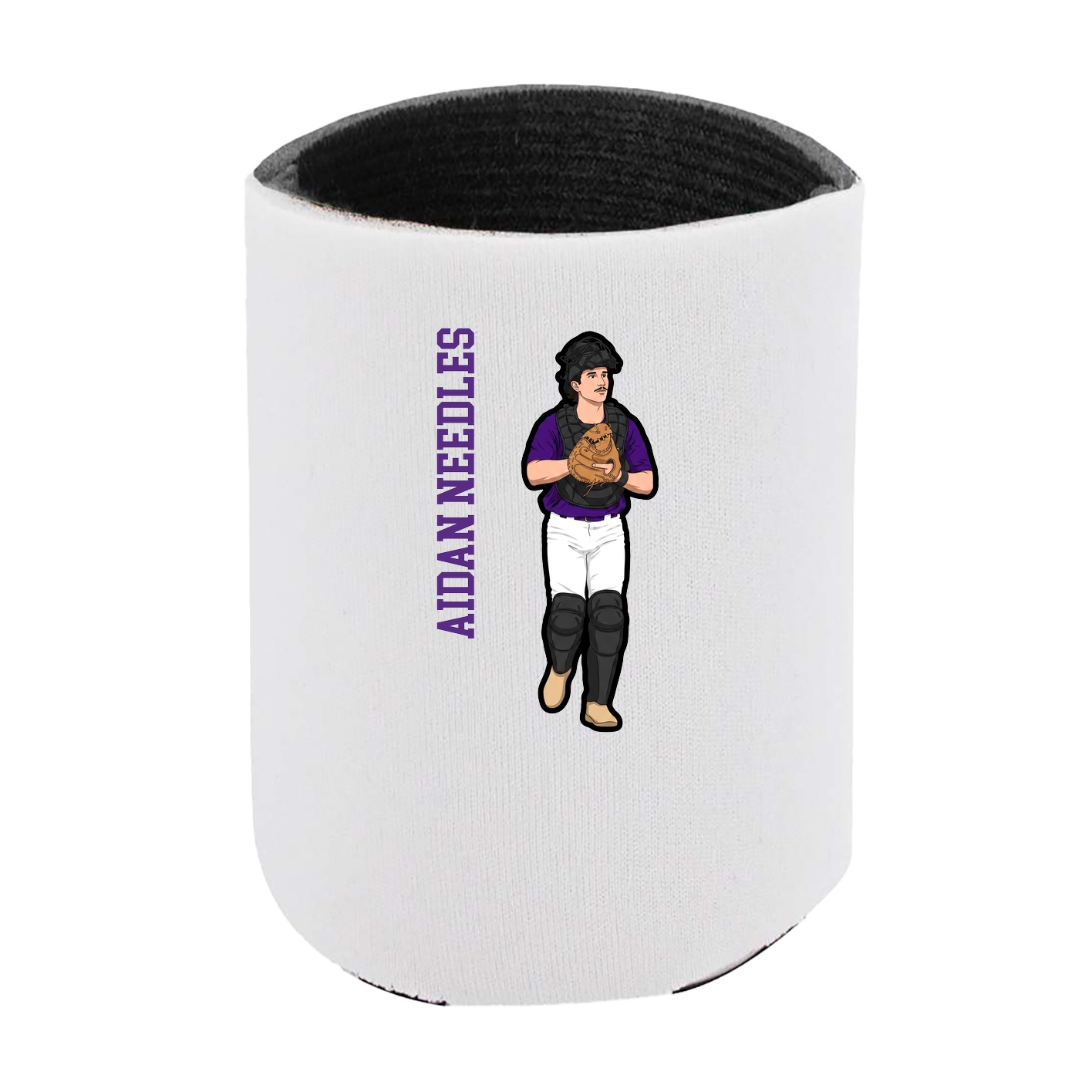 Can Holder — Name Vertical in White