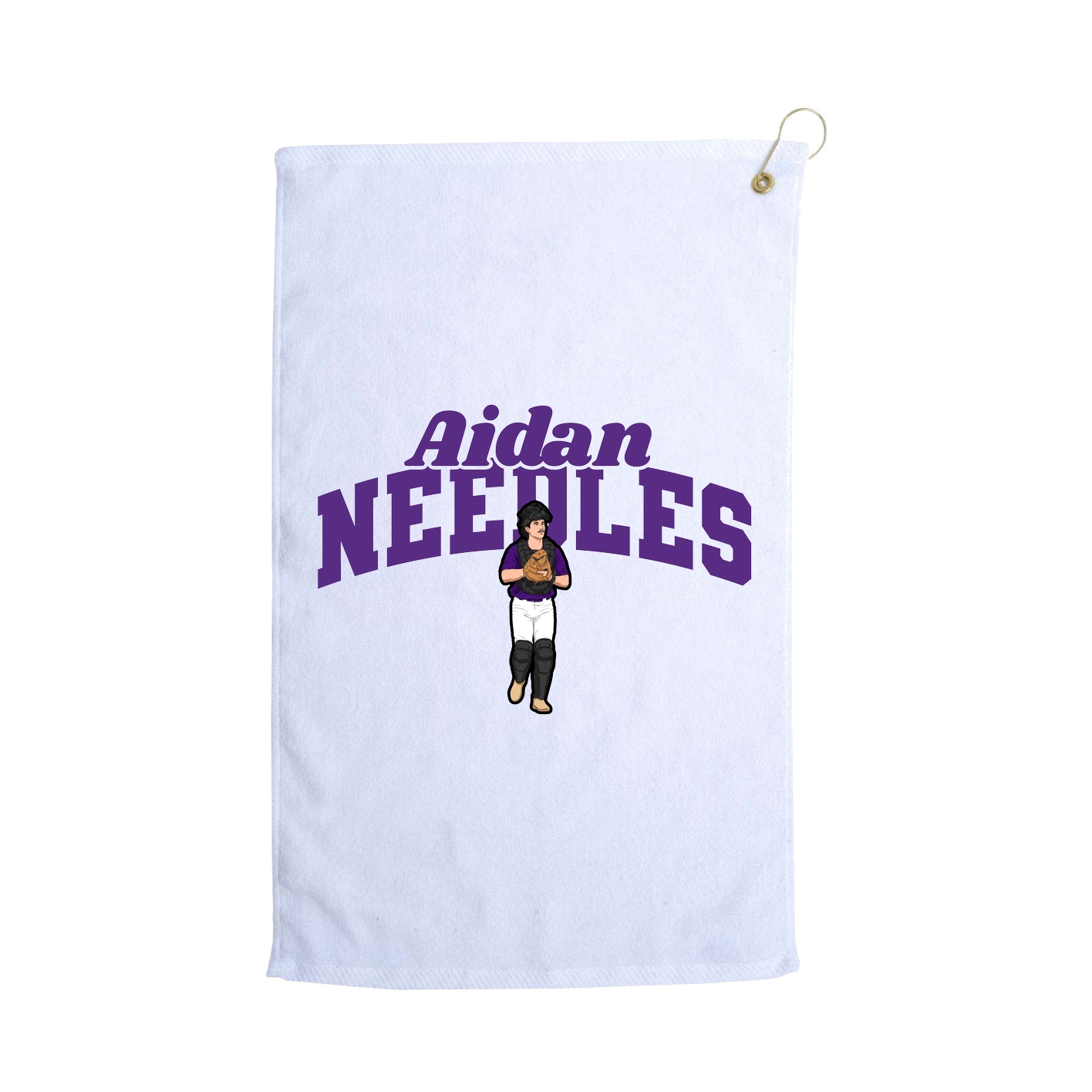 Golf Towel — Signature Arch in White