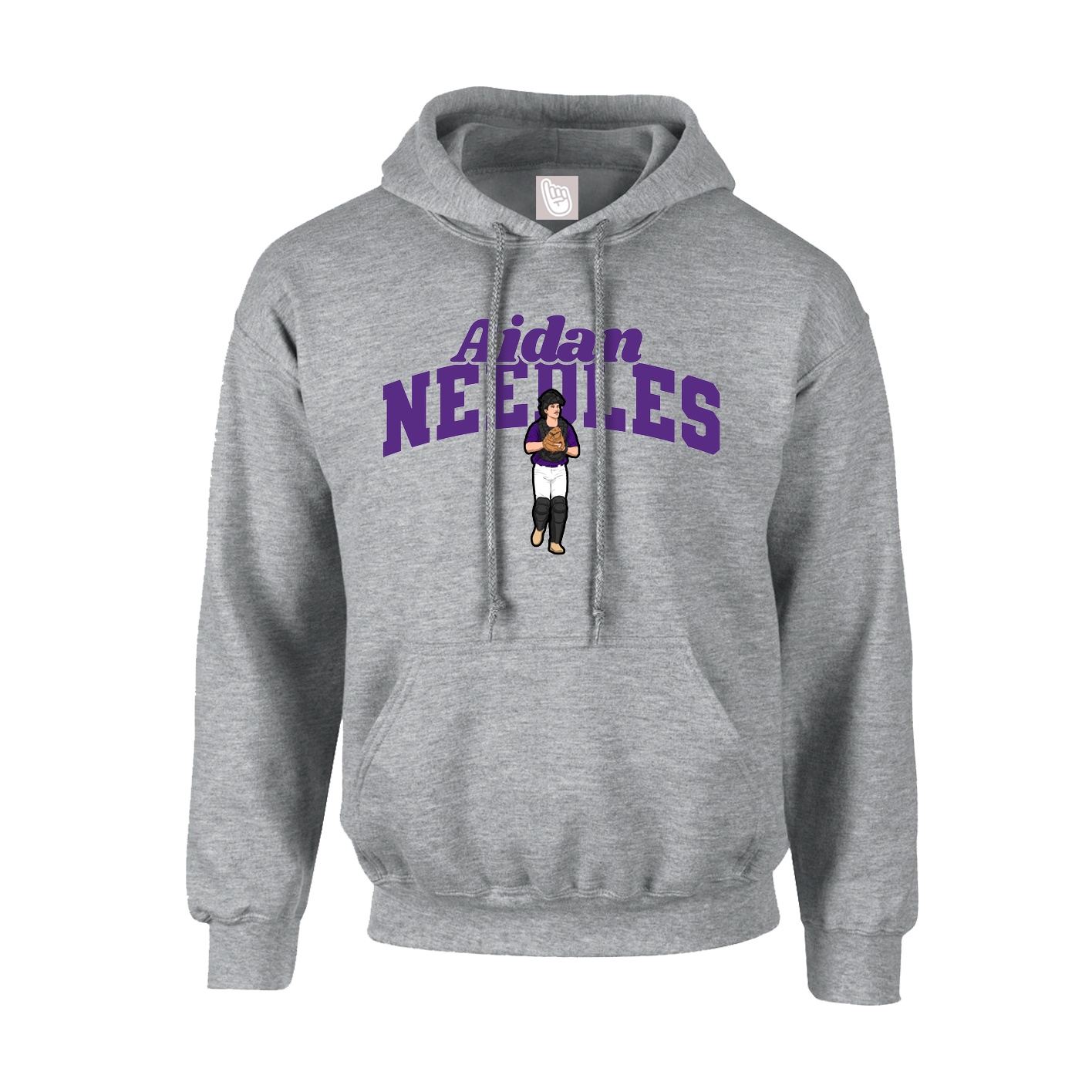 Hoodie — Signature Arch in Grey