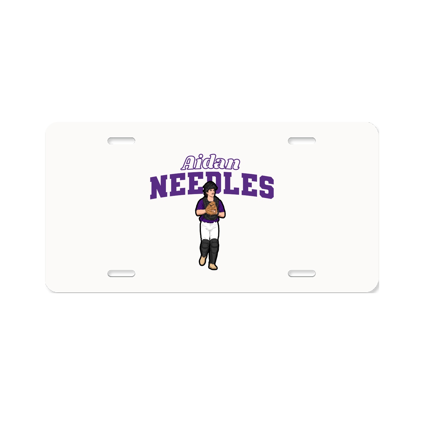 License Plate — Name Arch in Classic