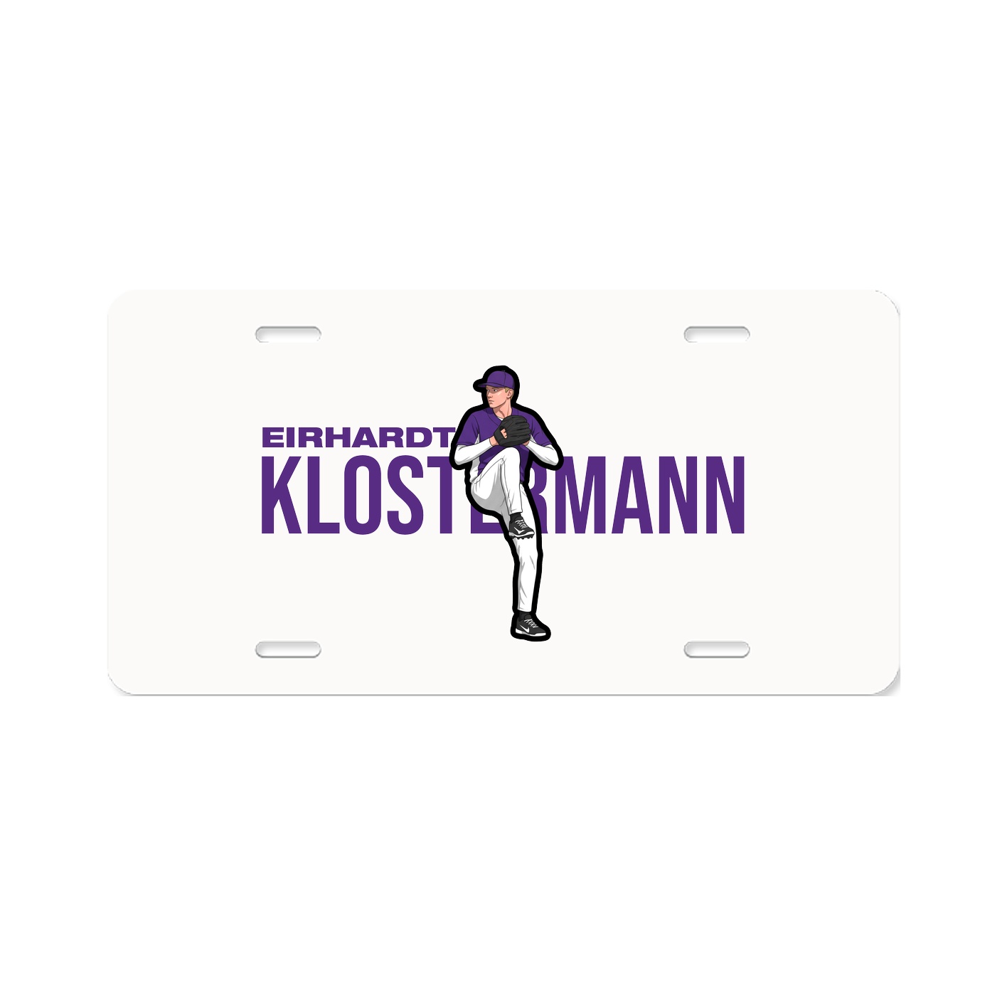 License Plate — Player Name in Classic