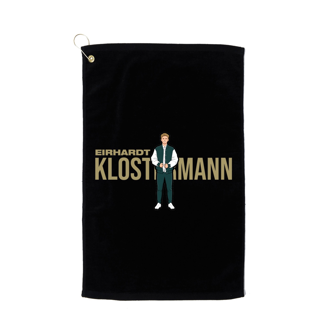 Golf Towel — Player Name in Black