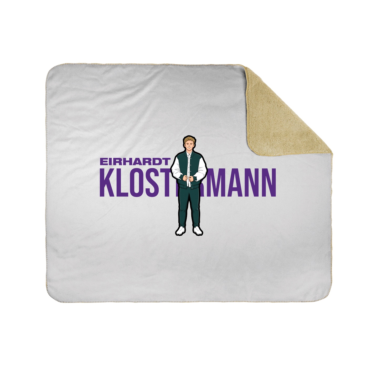 Throw Blanket — Player Name in White