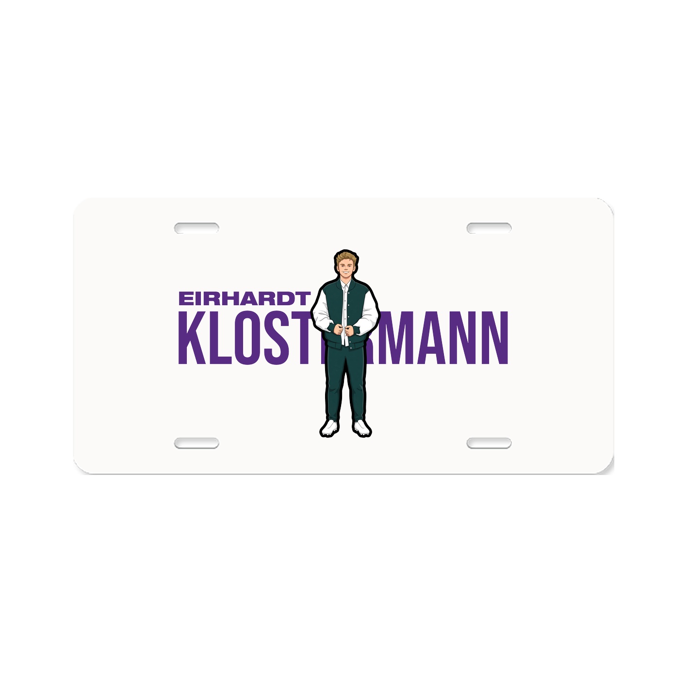 License Plate — Player Name in Classic